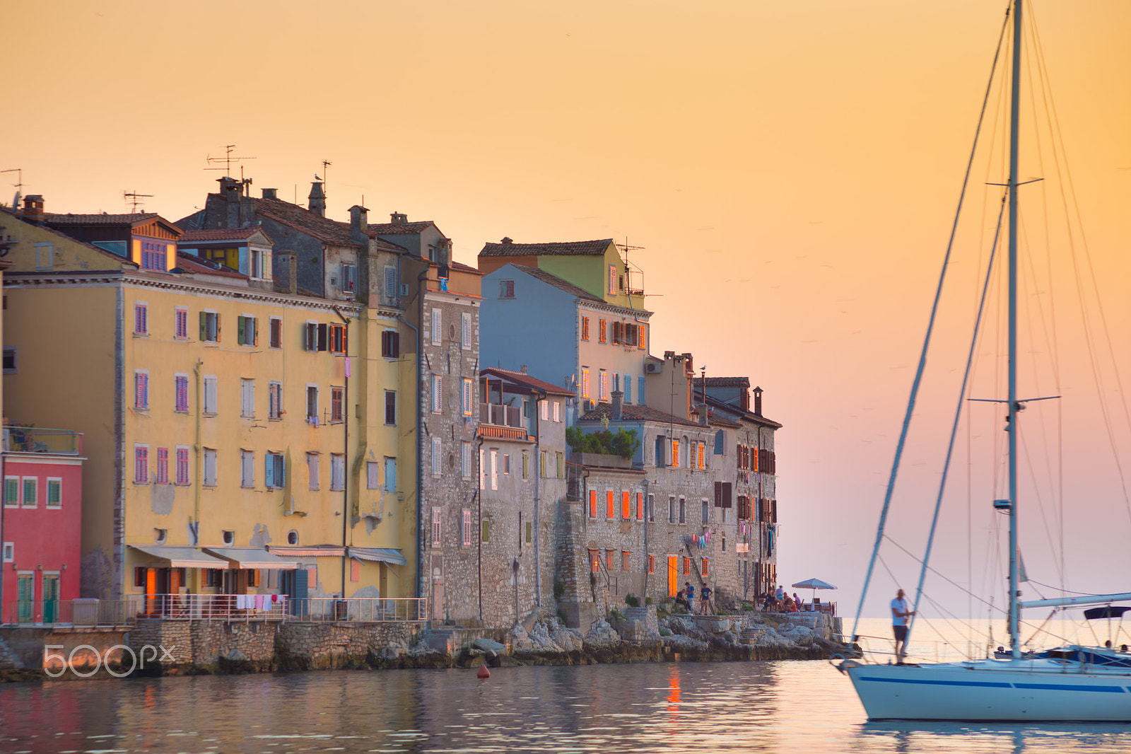 Canon EOS 6D + Canon EF 100-300mm F4.5-5.6 USM sample photo. Coastal town of rovinj, istria, croatia. photography