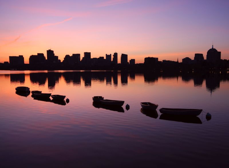 Canon EOS 40D + Sigma 10-20mm F4-5.6 EX DC HSM sample photo. Early sunrise boston photography
