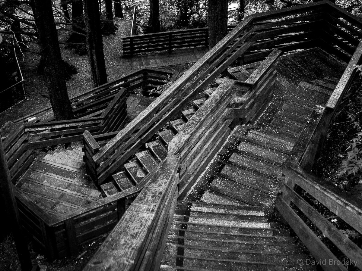Canon POWERSHOT SD500 sample photo. Wooden stairs photography