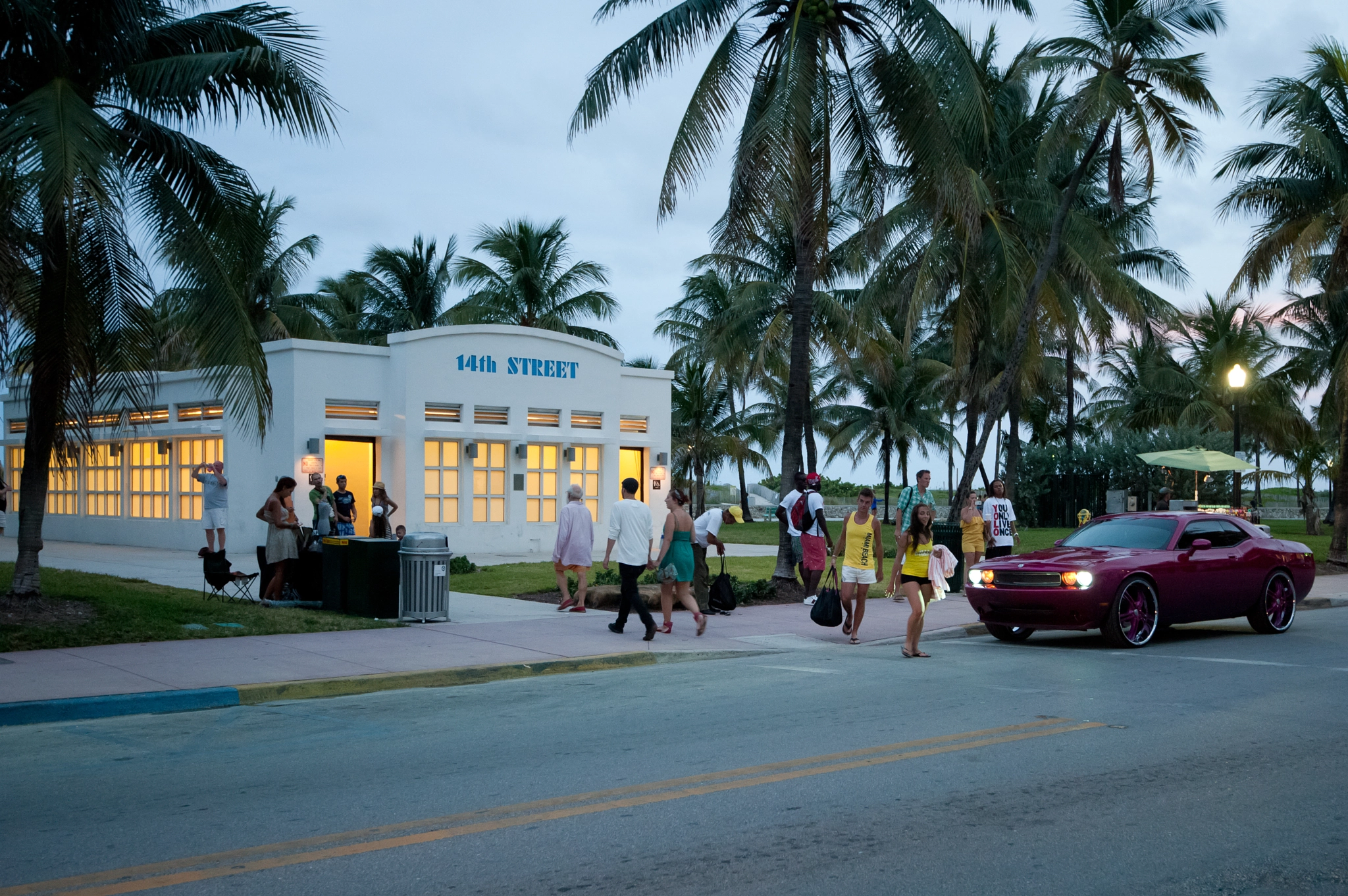 Nikon D3 sample photo. Sick musclecar at ocean drive photography