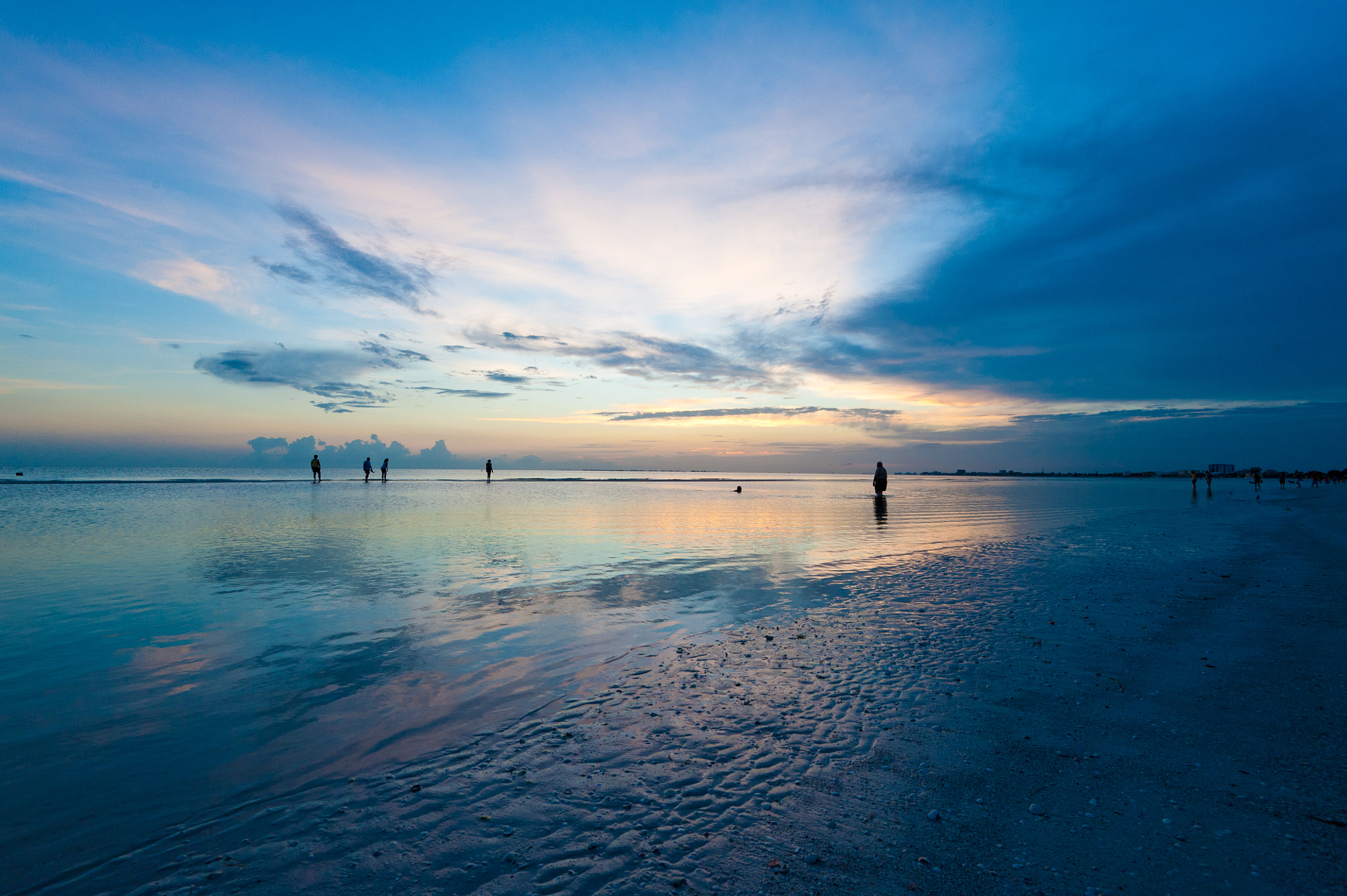 Nikon D3 sample photo. Low tide in ft. myers beach photography