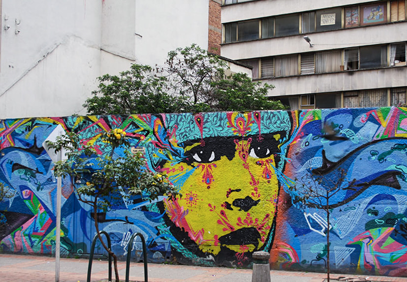 Canon EF-S 18-55mm F3.5-5.6 sample photo. Streetart bogotá photography