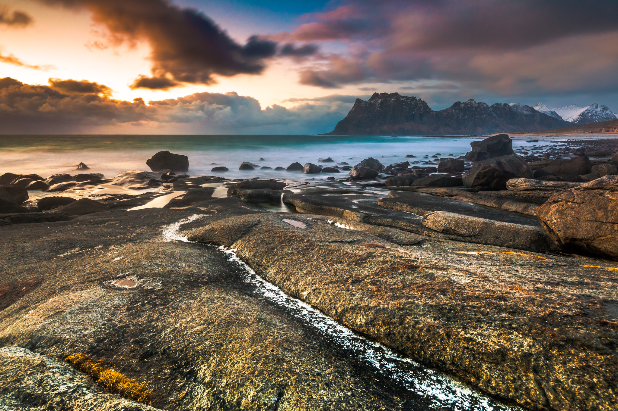 Canon TS-E 17mm F4L Tilt-Shift sample photo. Sunset in lofoten, norway photography