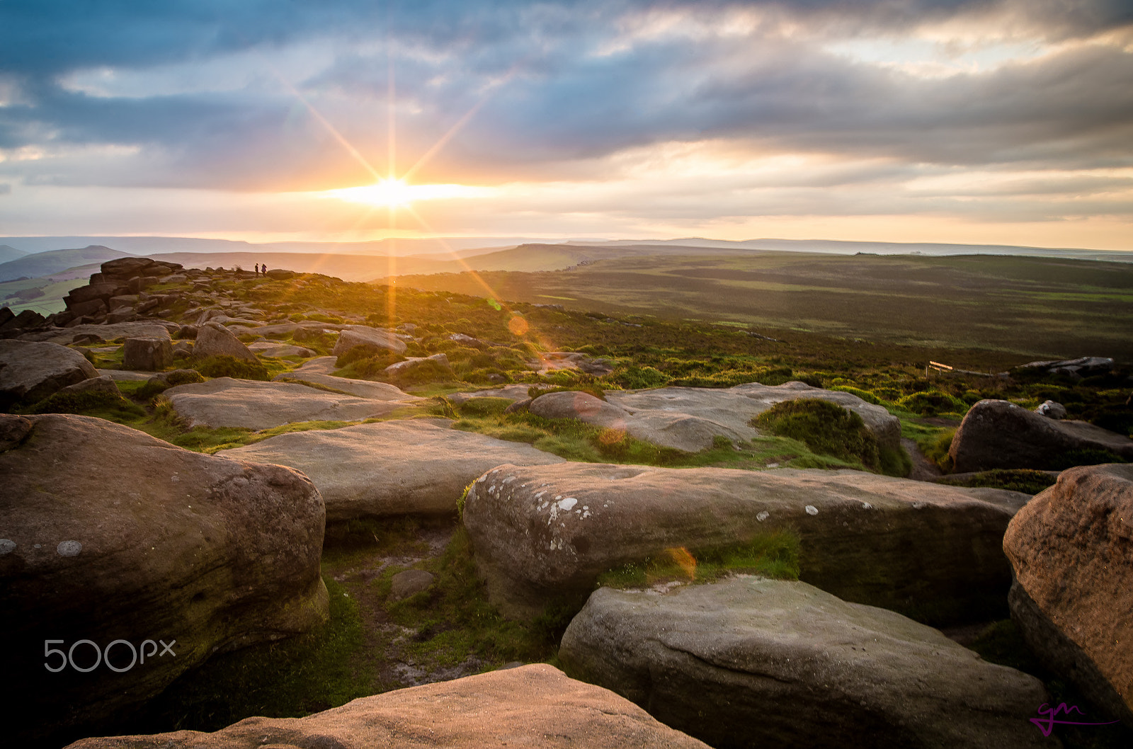 Nikon D610 + Sigma 17-35mm F2.8-4 EX Aspherical sample photo. Sunset at stanage edge, peak district photography