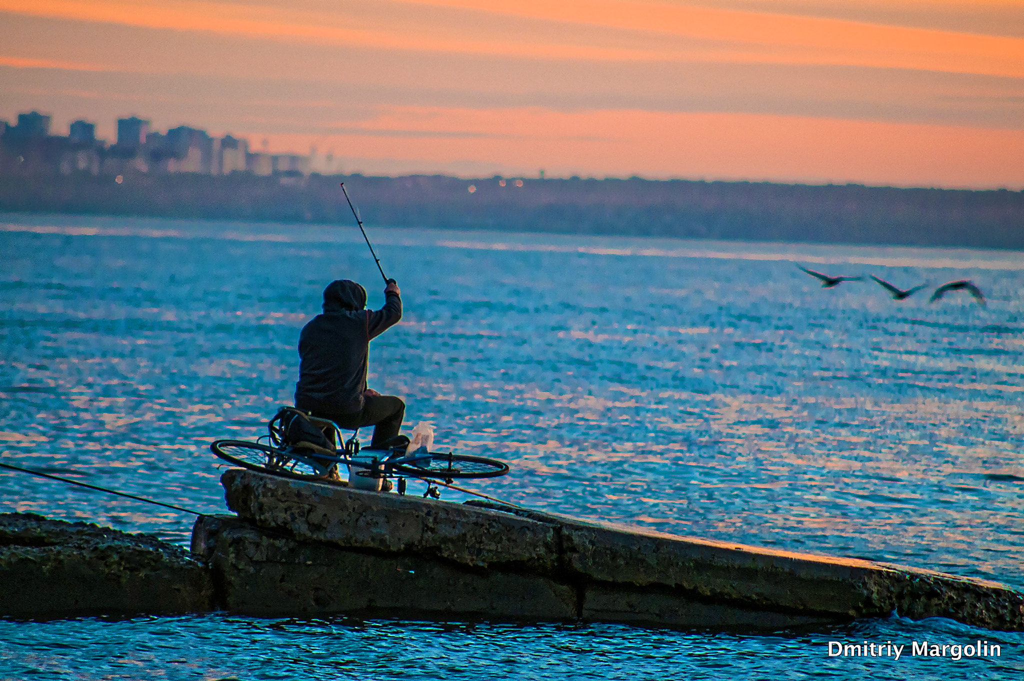 Nikon D300S sample photo. Fisherman at sunrise photography