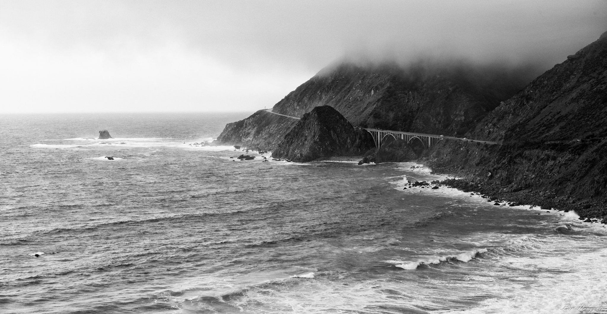 Elmarit-M 1:2.8/21 ASPH. sample photo. Highway one b&w photography