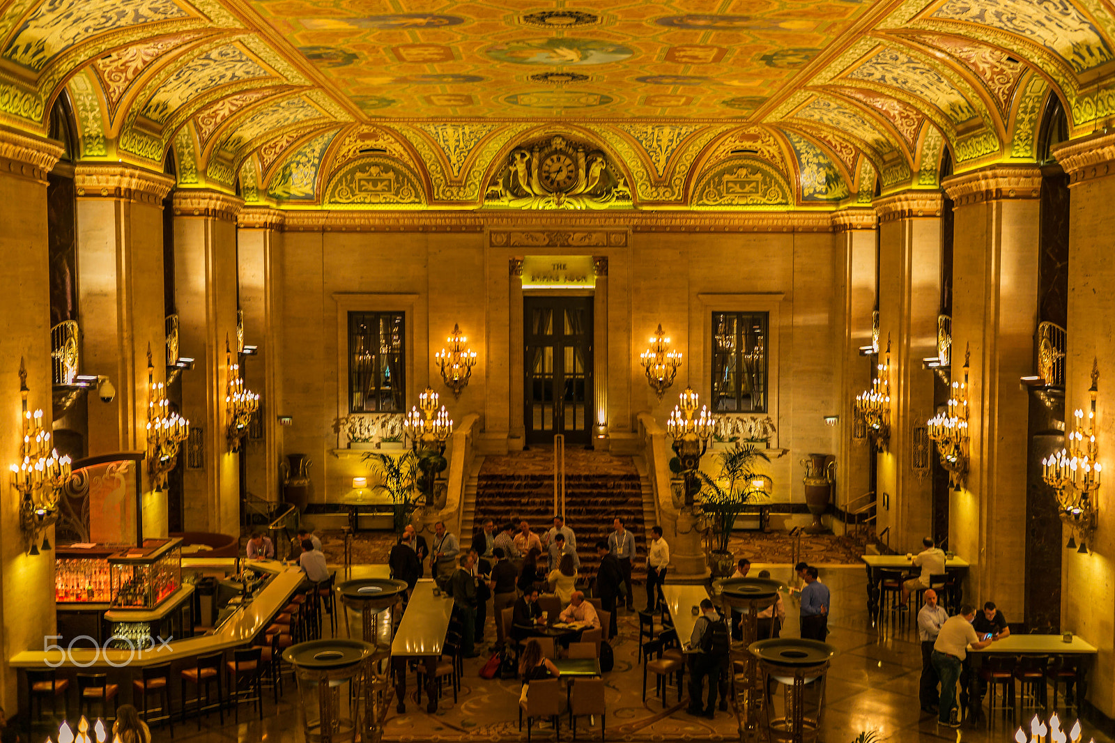 Summicron 1:2/50 Leitz sample photo. Palmer house lobby photography