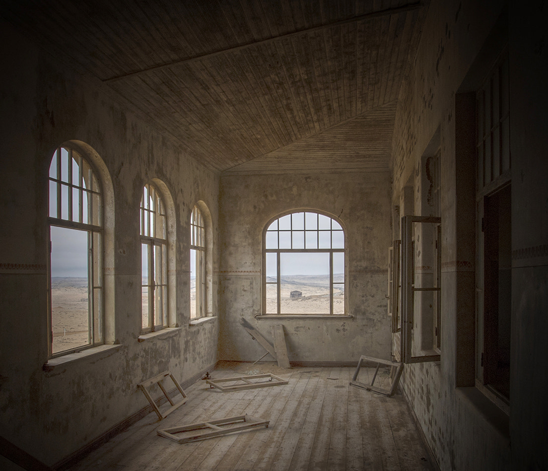 Nikon AF-S Nikkor 17-35mm F2.8D ED-IF sample photo. Kolmanskop photography