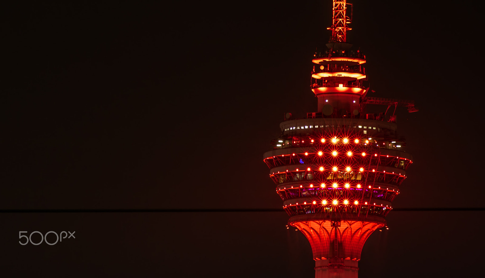 Canon EOS 760D (EOS Rebel T6s / EOS 8000D) + Sigma 50-200mm F4-5.6 DC OS HSM sample photo. Kl tower at night photography