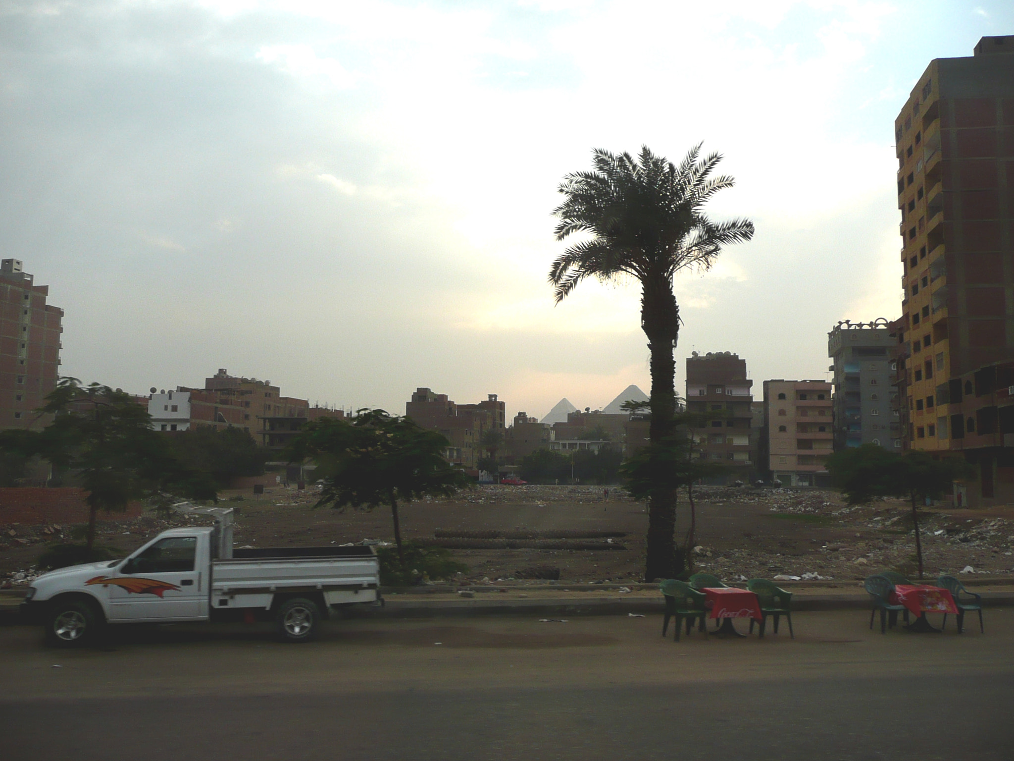 Panasonic DMC-TZ2 sample photo. Horizon giza egypt photography