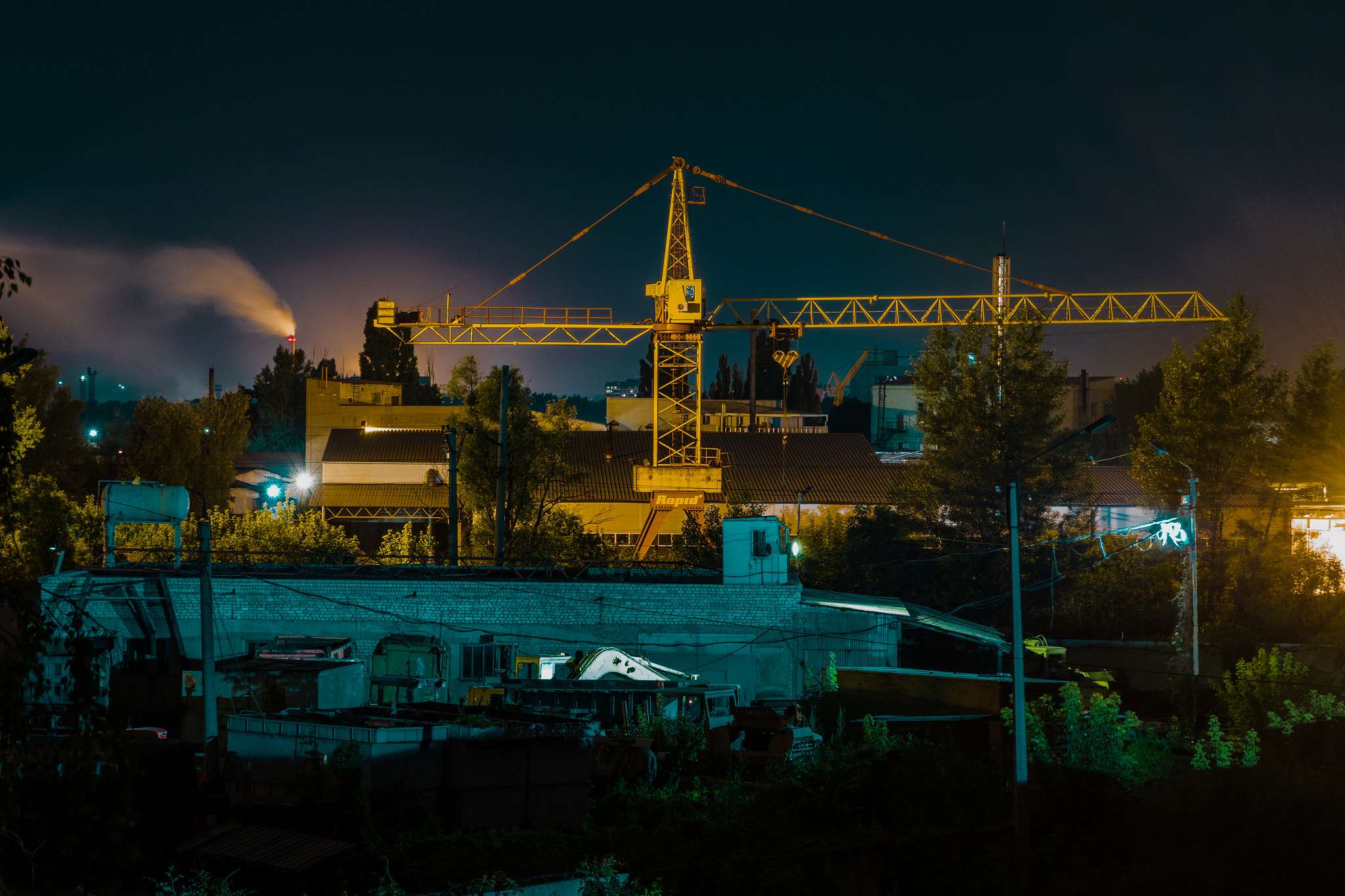 Sony a6300 + Sony DT 50mm F1.8 SAM sample photo. Night industrial photography