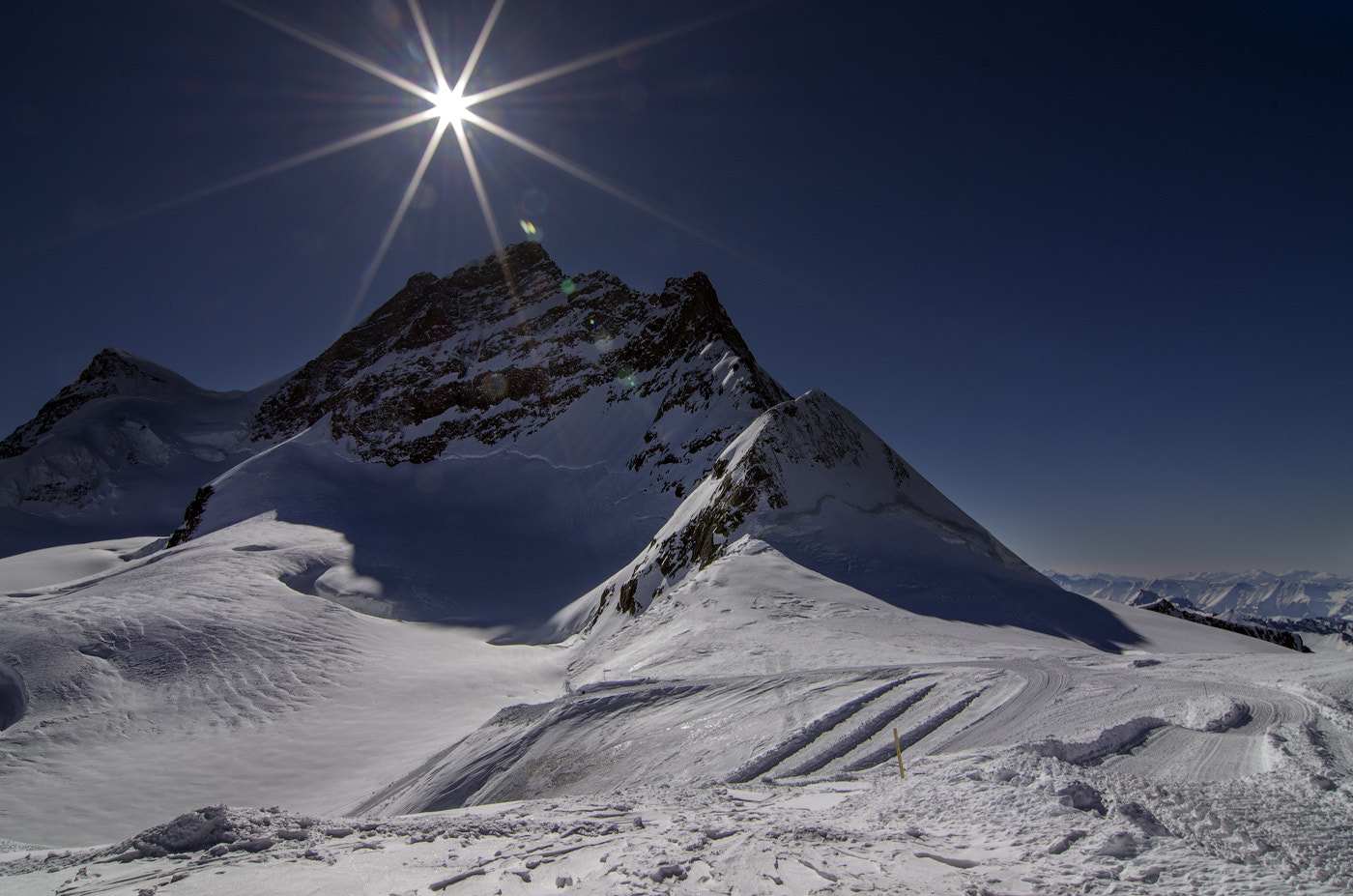 Pentax smc DA 12-24mm F4.0 ED AL (IF) sample photo. Sunstar over jungfrau photography