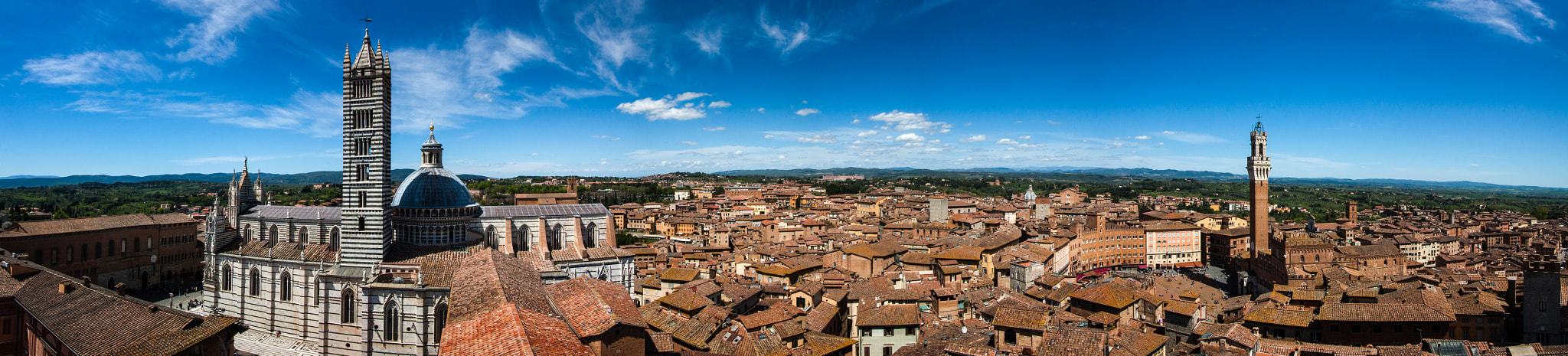 Canon EOS 450D (EOS Rebel XSi / EOS Kiss X2) sample photo. Parorama view of siena photography