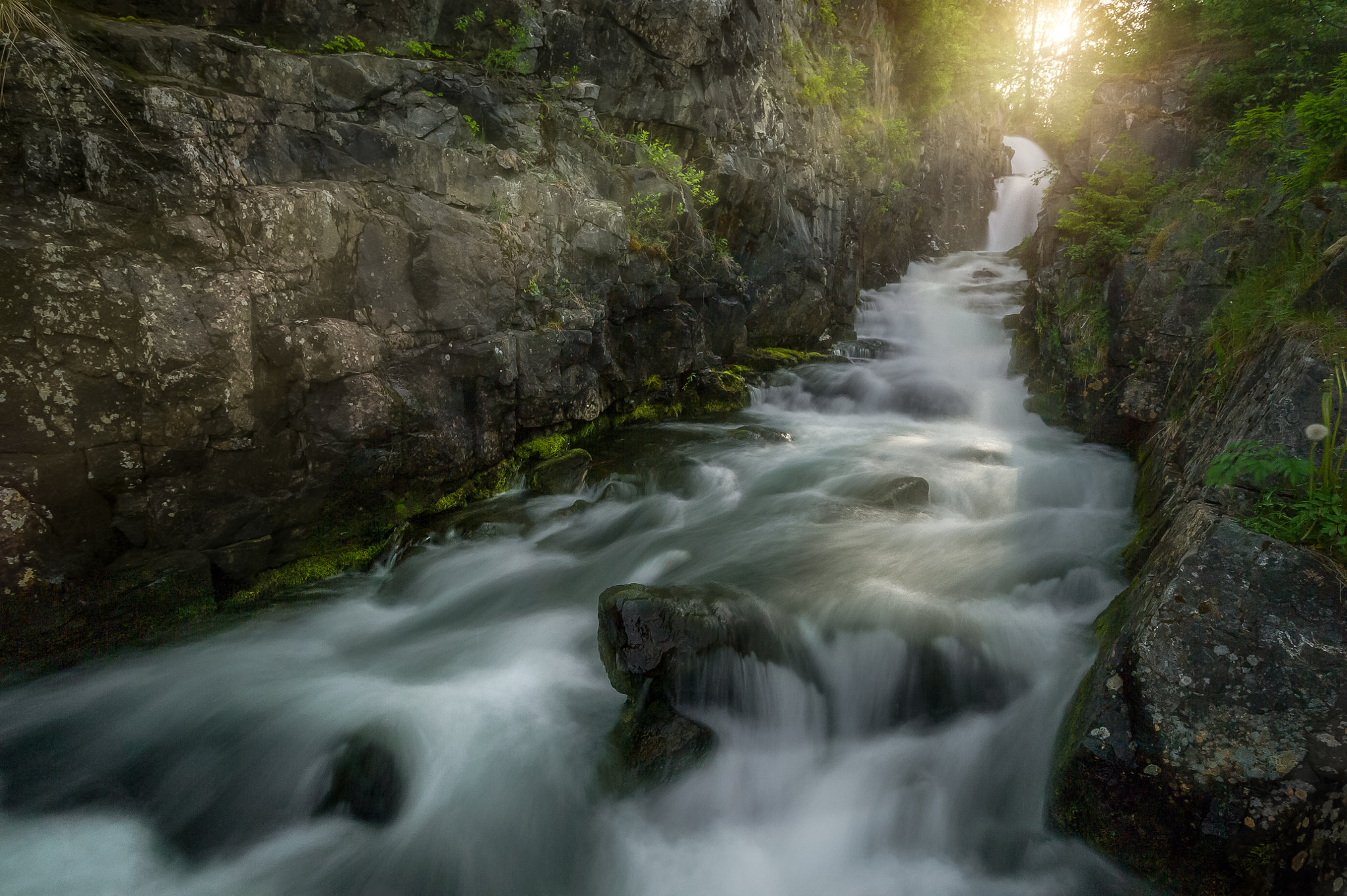 Nikon D3S sample photo. Meltwater in sunset photography