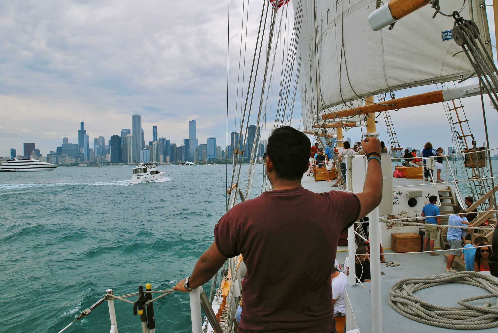 Nikon D60 sample photo. Onboard tall ship windy photography