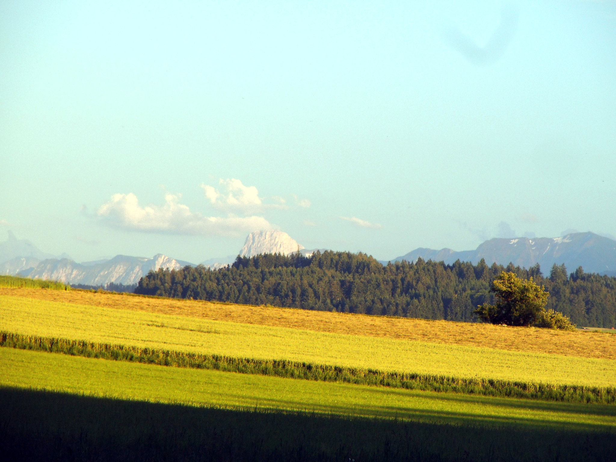 Fujifilm FinePix JZ250/JZ260 sample photo. Sunset over niesen - stockhorn photography