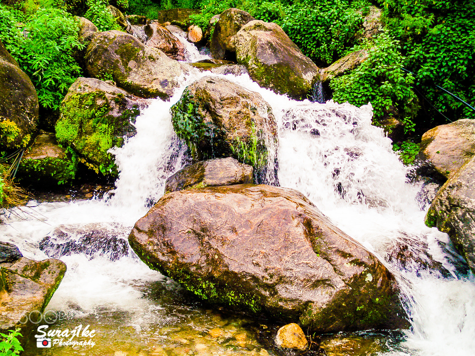 Sony DSC-W70 sample photo. Water flow at shivapuri national park photography