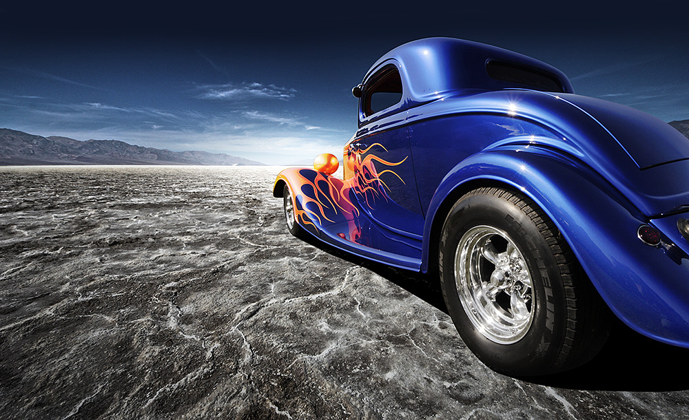 Sigma 8-16mm F4.5-5.6 DC HSM sample photo. Death valley hot rod photography