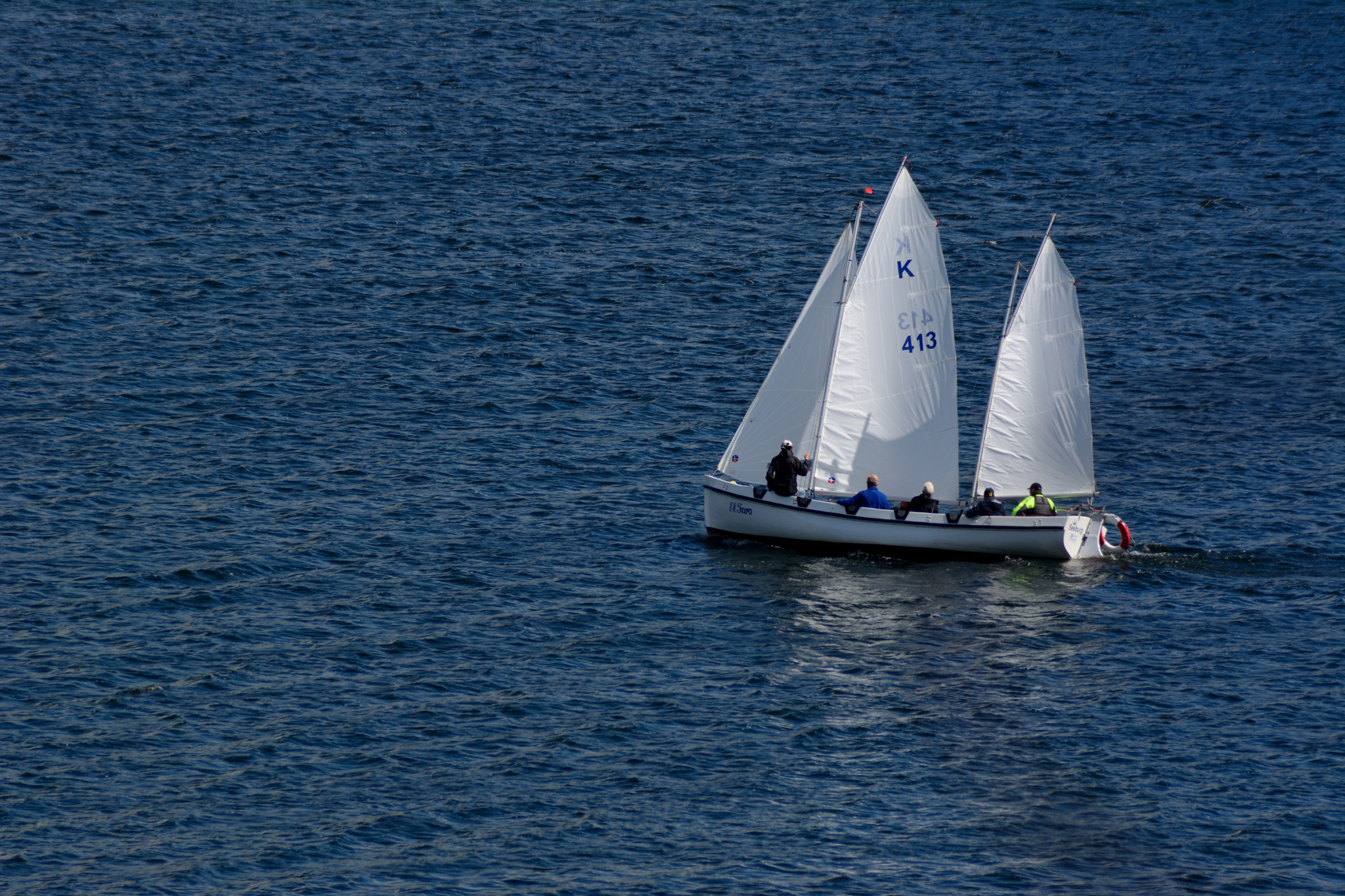 Nikon AF Nikkor 70-300mm F4-5.6G sample photo. Sailing photography