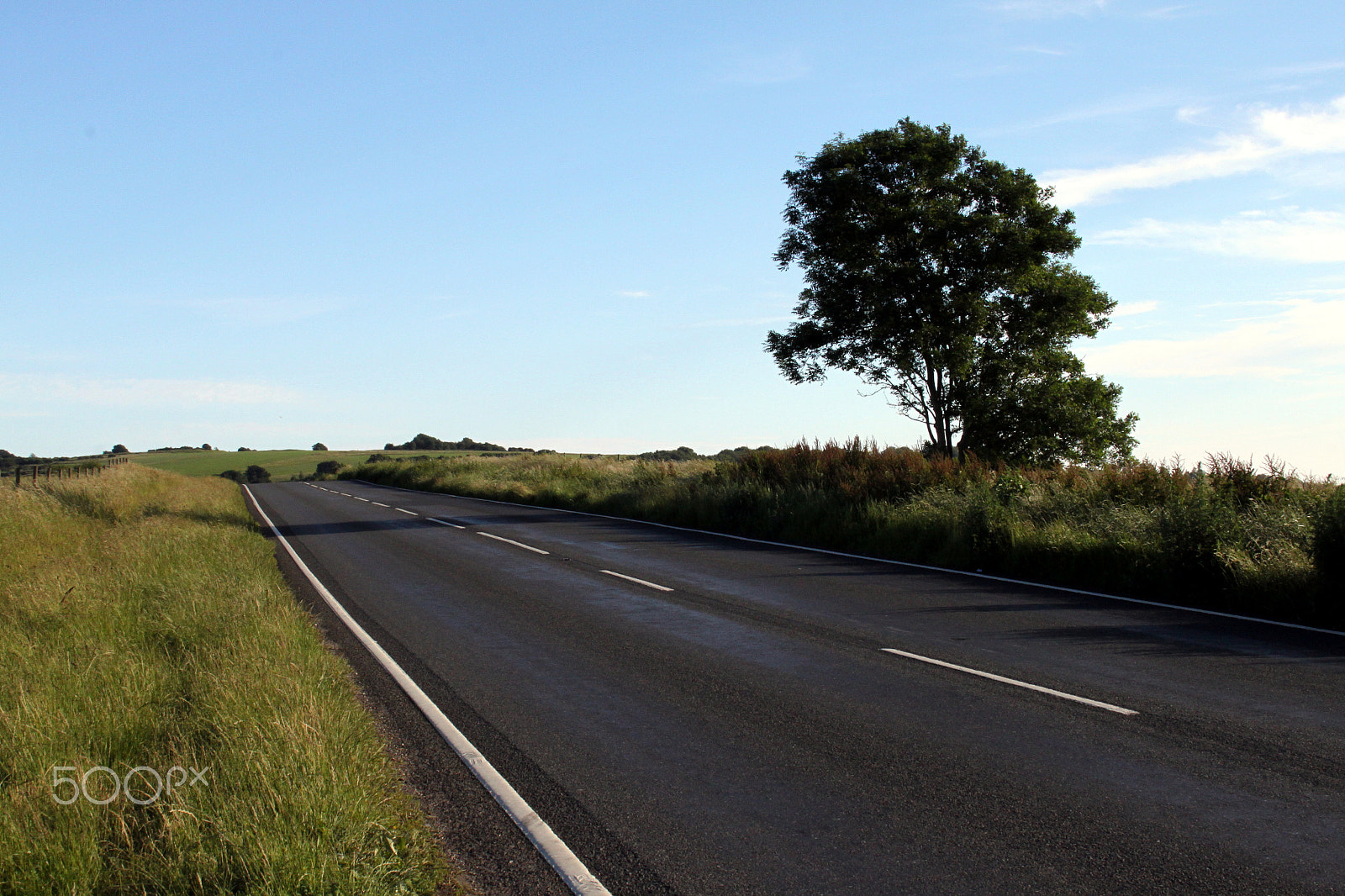 Canon EF-S 18-55mm F3.5-5.6 sample photo. An empty country road photography