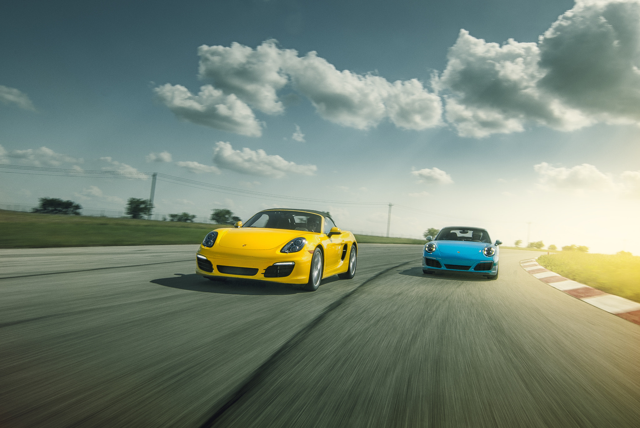Nikon D3000 sample photo. Porsche boxster and carrera s photography