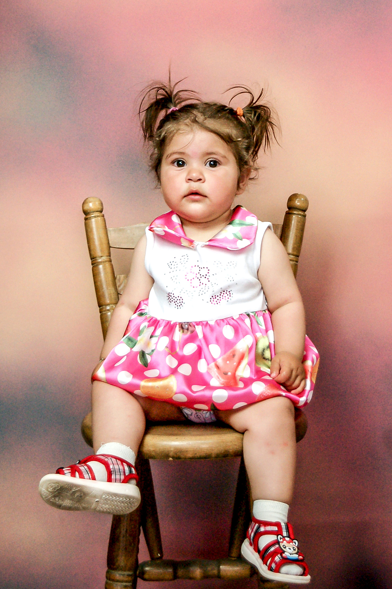 Nikon D50 sample photo. Baby in the photo studio photography