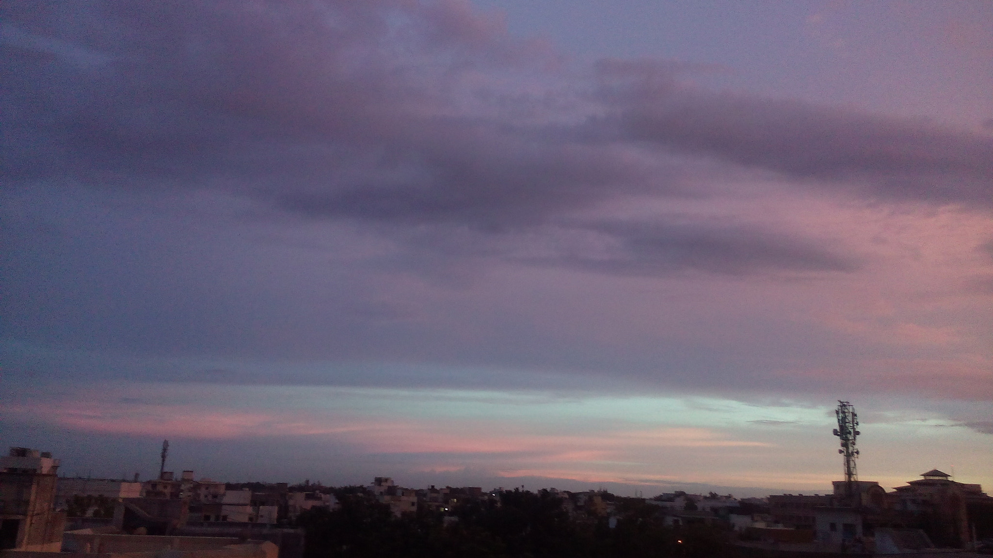 Micromax Canvas Spark sample photo. Colours of an evening photography