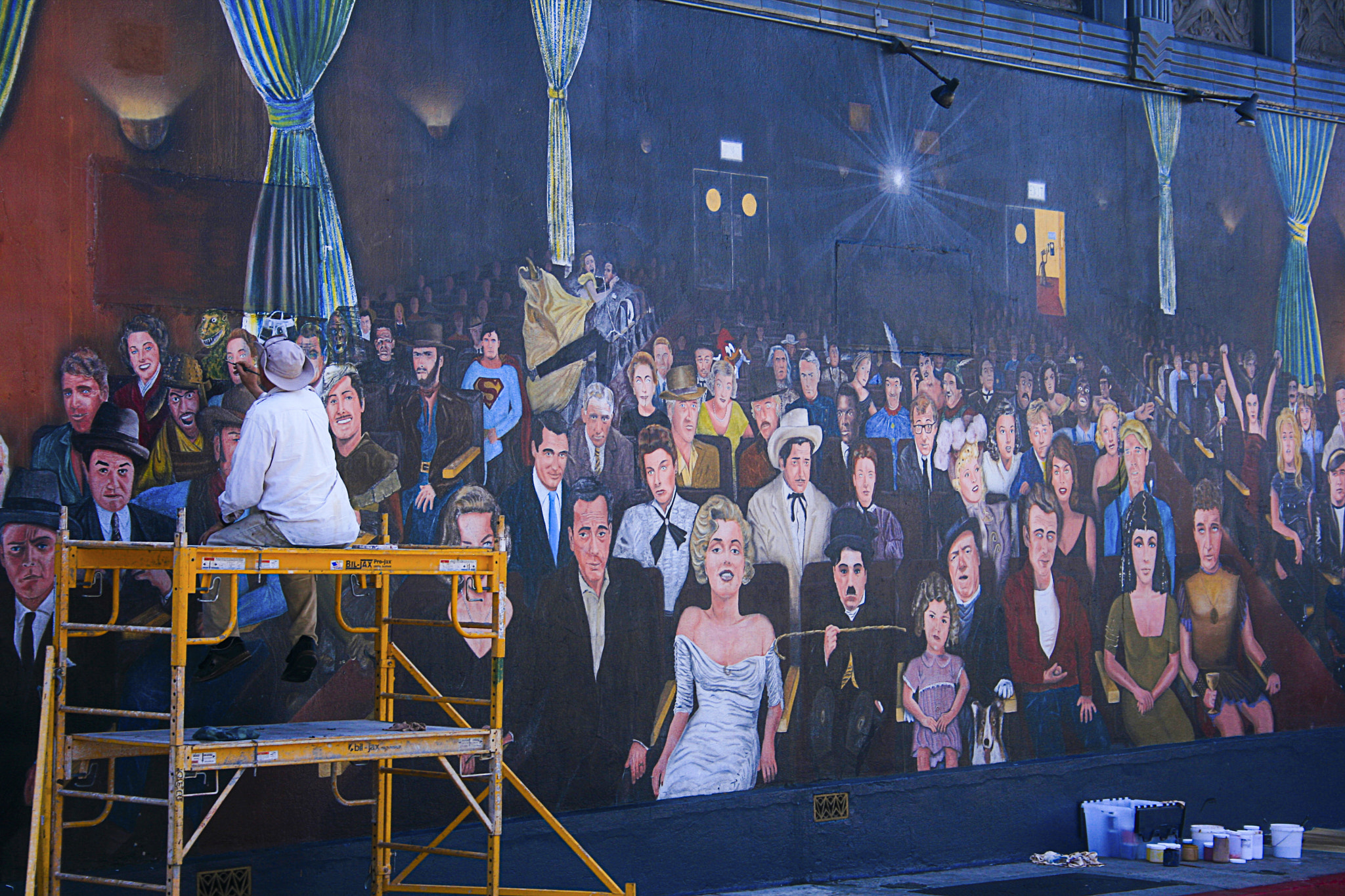 Canon EF-S 18-55mm F3.5-5.6 sample photo. Artistic painting of famous cinema actors photography