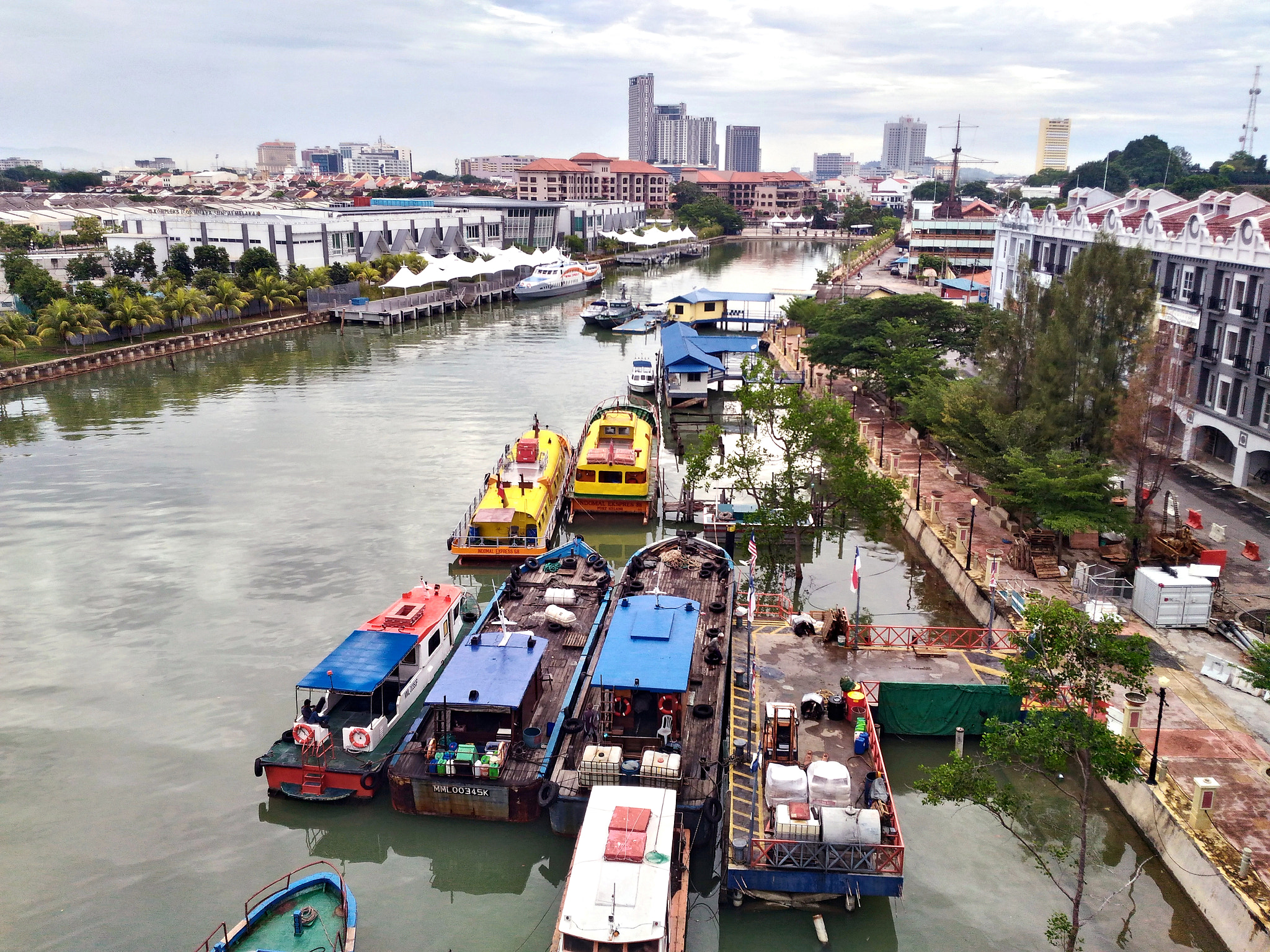 ASUS ZenFone Selfie (ZD551KL) sample photo. Aerial view of melaka city photography