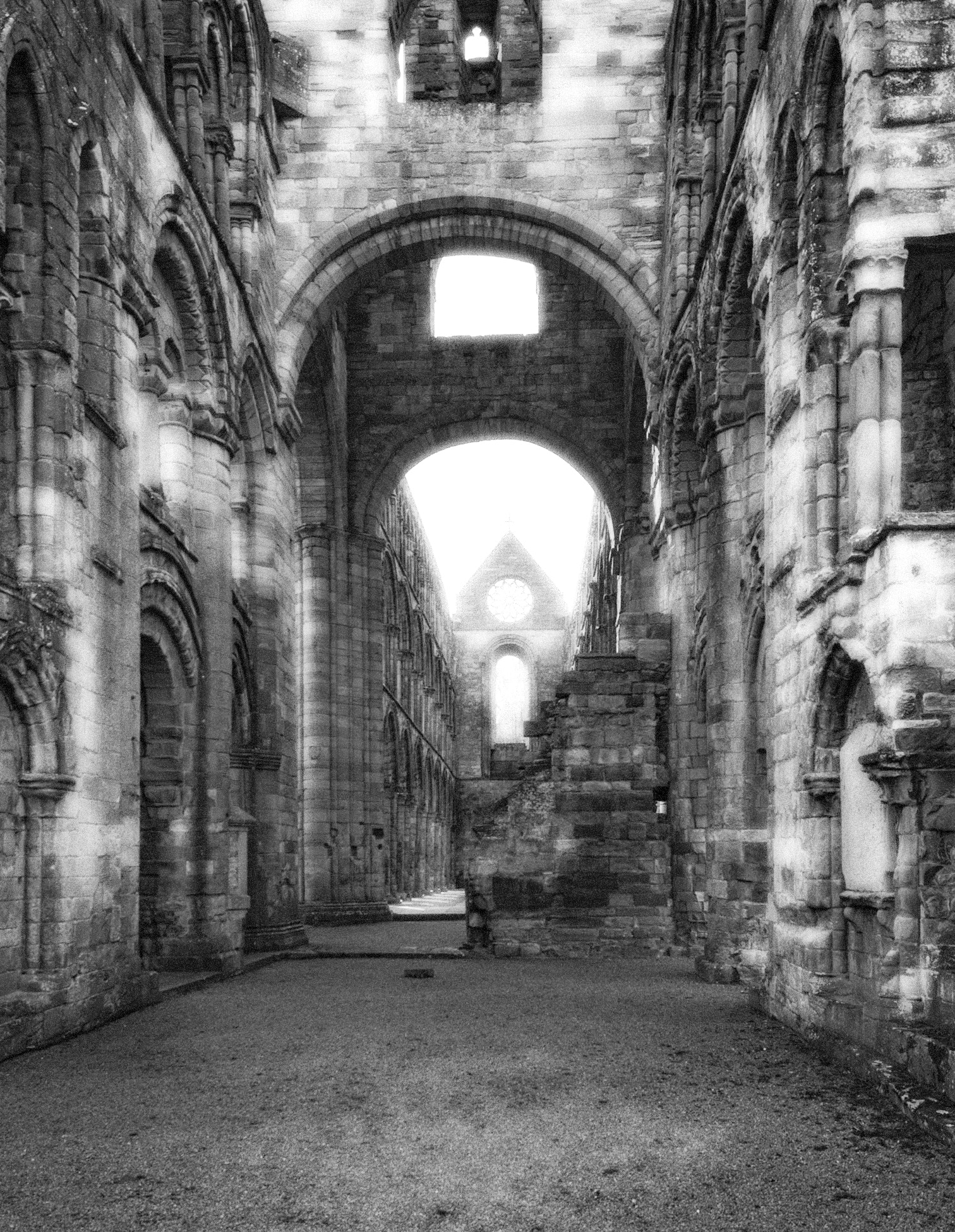 Pentax K-30 + Sigma 17-70mm F2.8-4 DC Macro HSM | C sample photo. Jedburgh abbey the nave photography