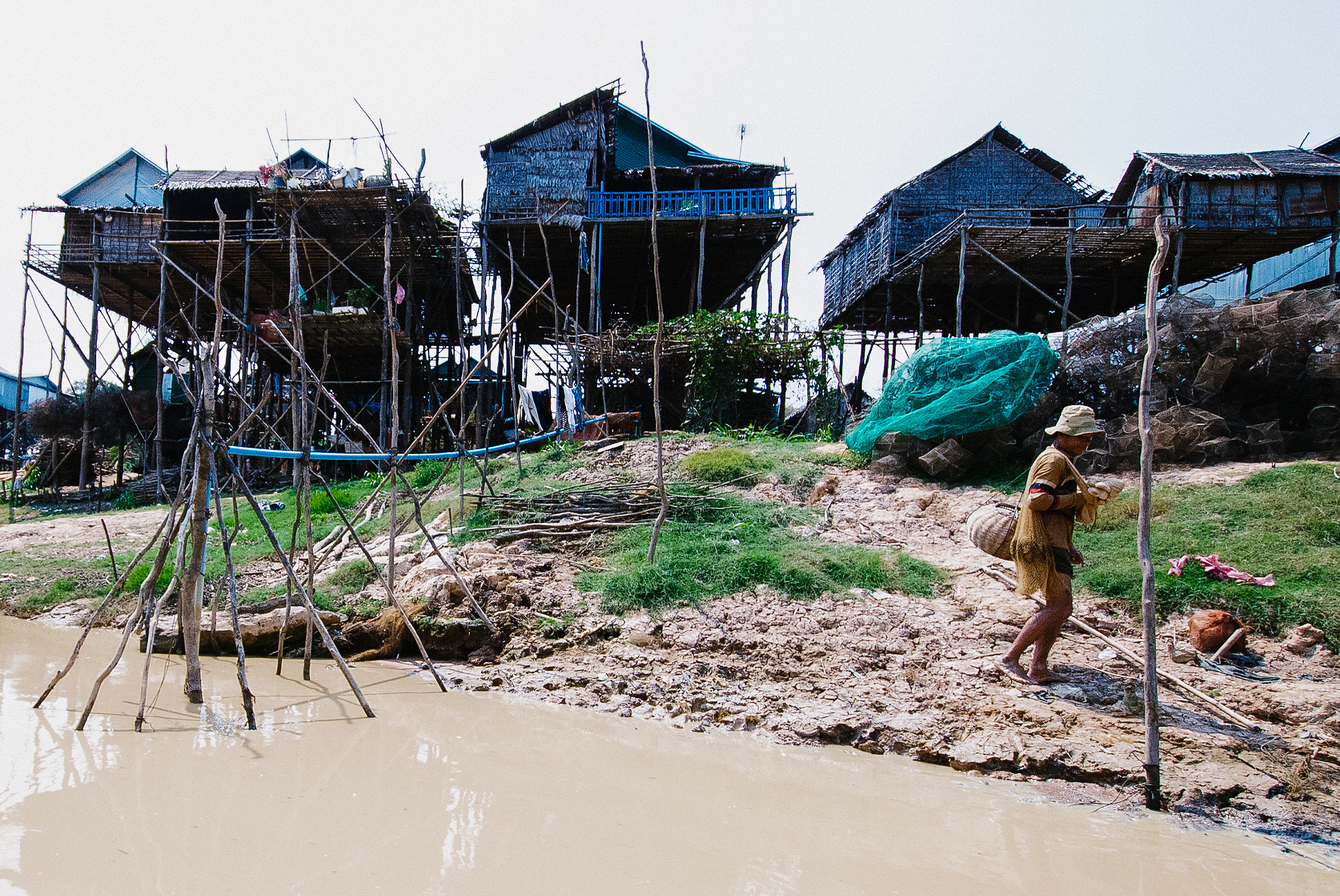 Nikon D80 sample photo. Cambodian kampong photography