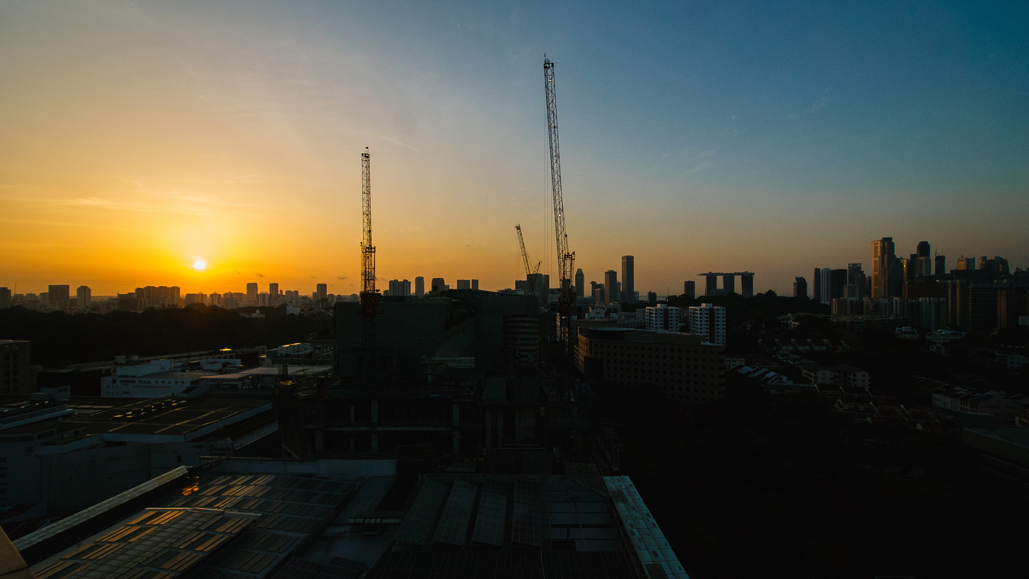 Nikon D80 sample photo. Singapore sunset photography