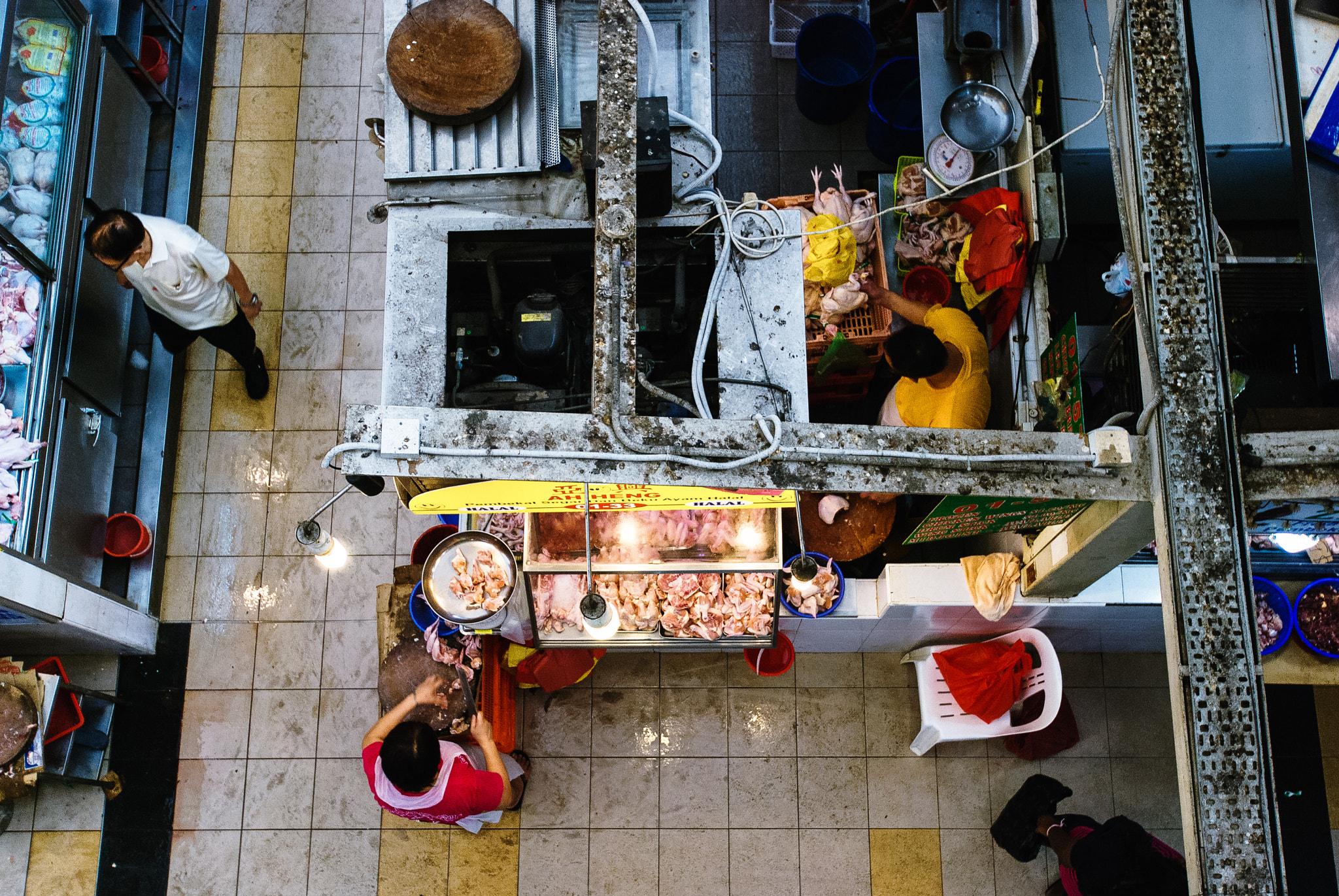 Nikon D80 sample photo. Tekka wet market, singapore photography