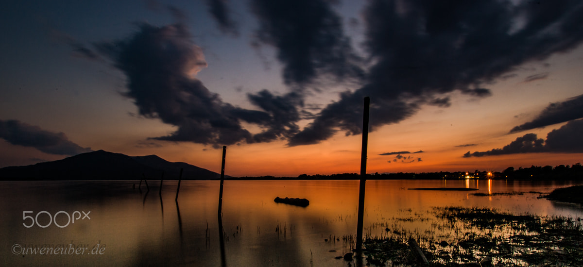 Pentax K10D + Sigma 10-20mm F3.5 EX DC HSM sample photo. Pins in sunset photography