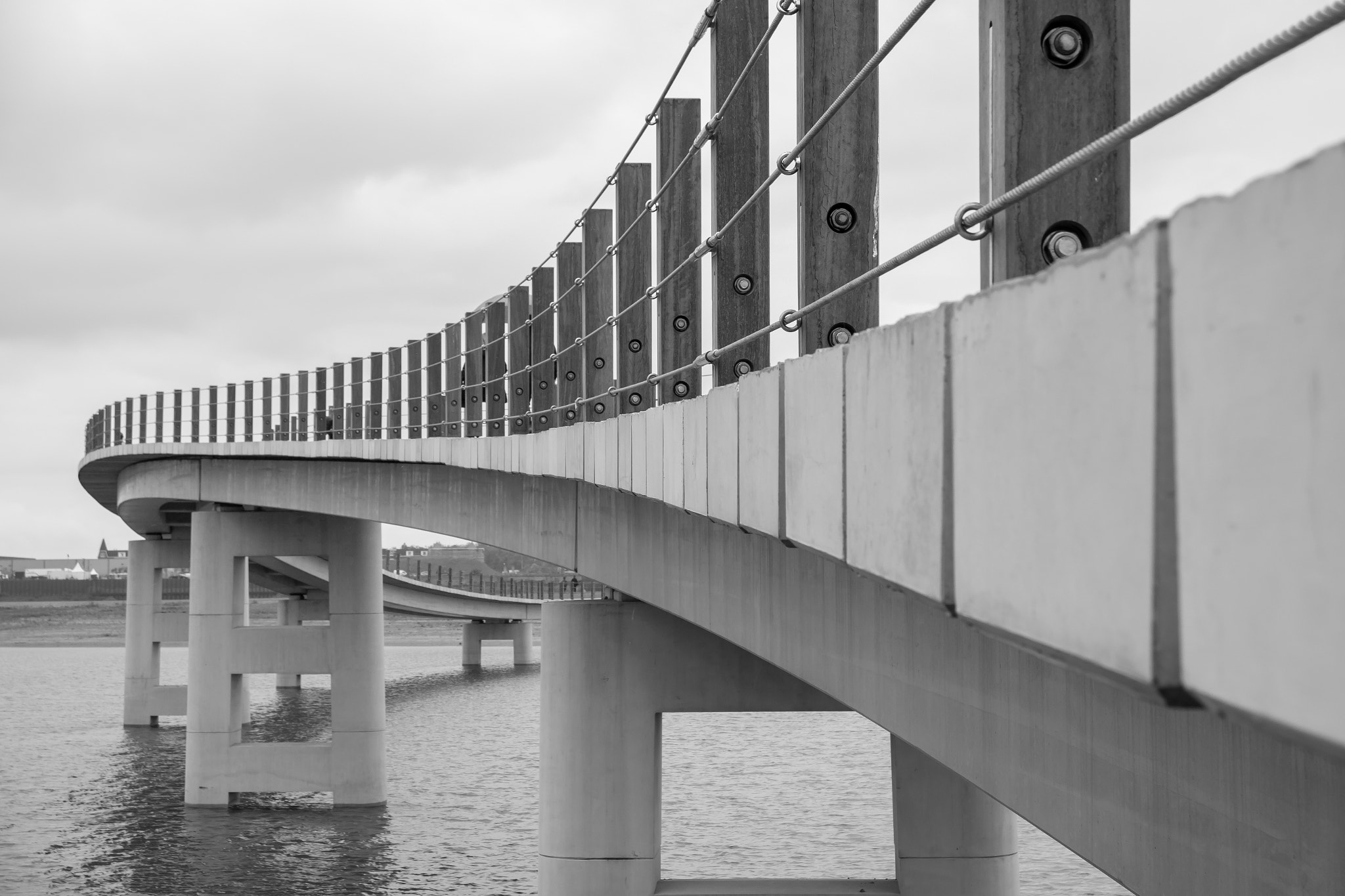 Samsung NX300M sample photo. Bending bridge photography