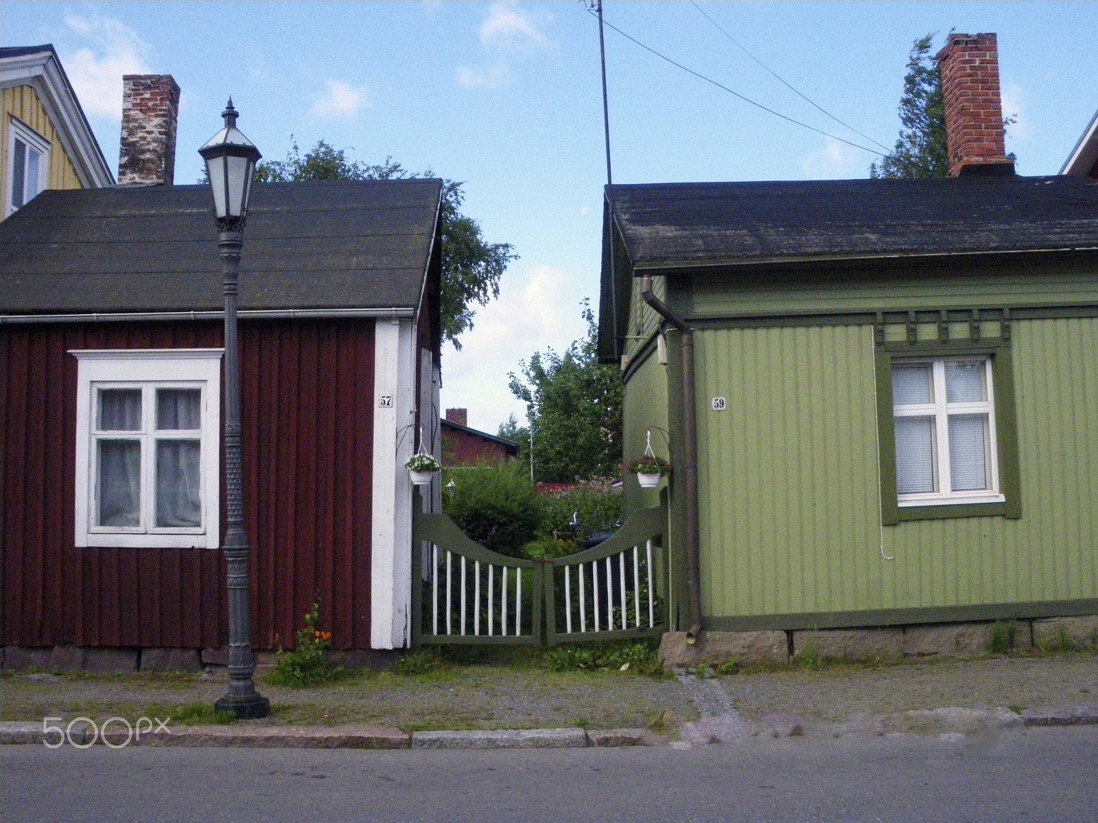 Pentax Optio M60 sample photo. The old fishermans houses in kokkola finland photography