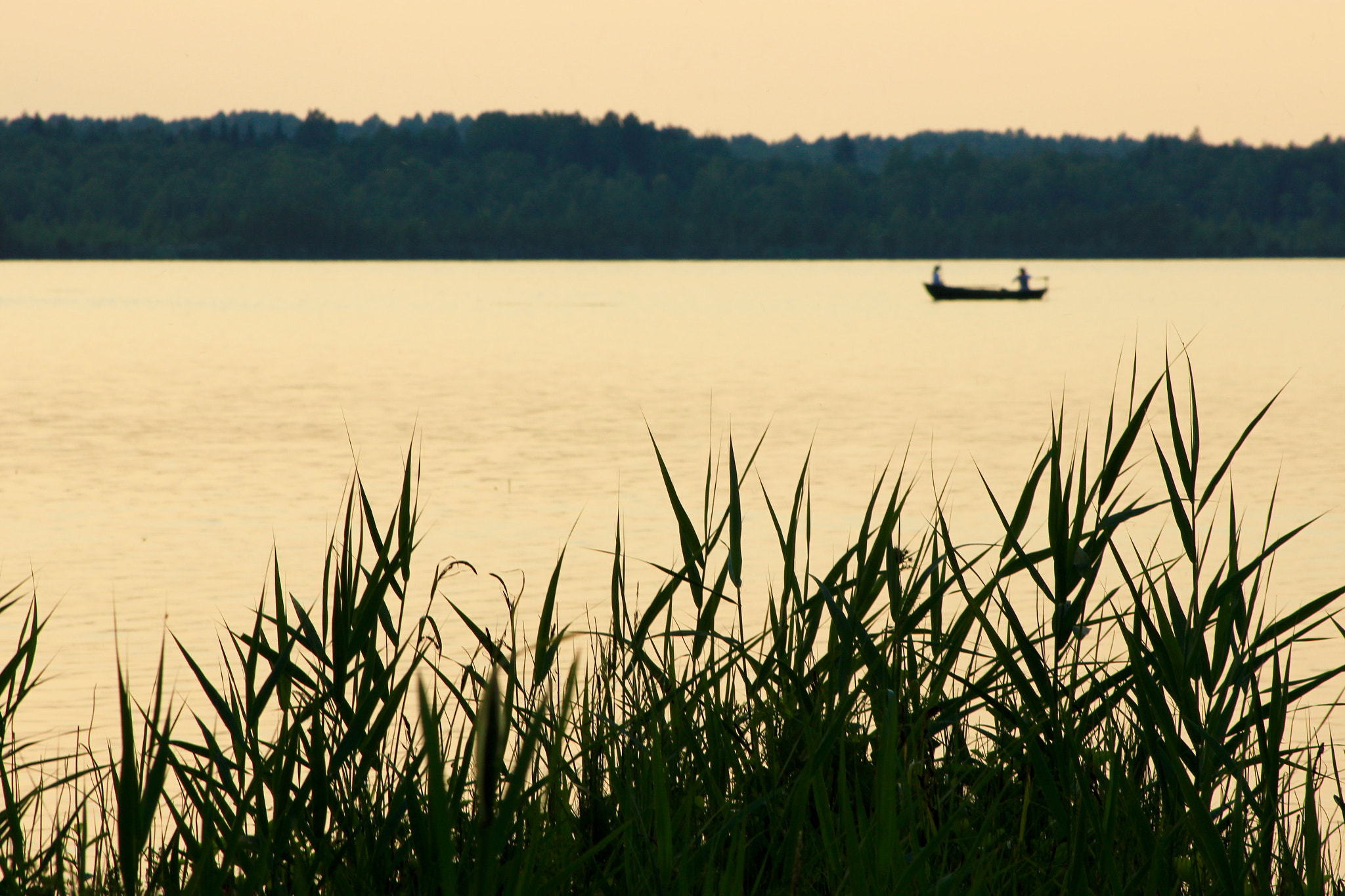 Canon EF75-300mm f/4-5.6 sample photo. Evening by the lake photography