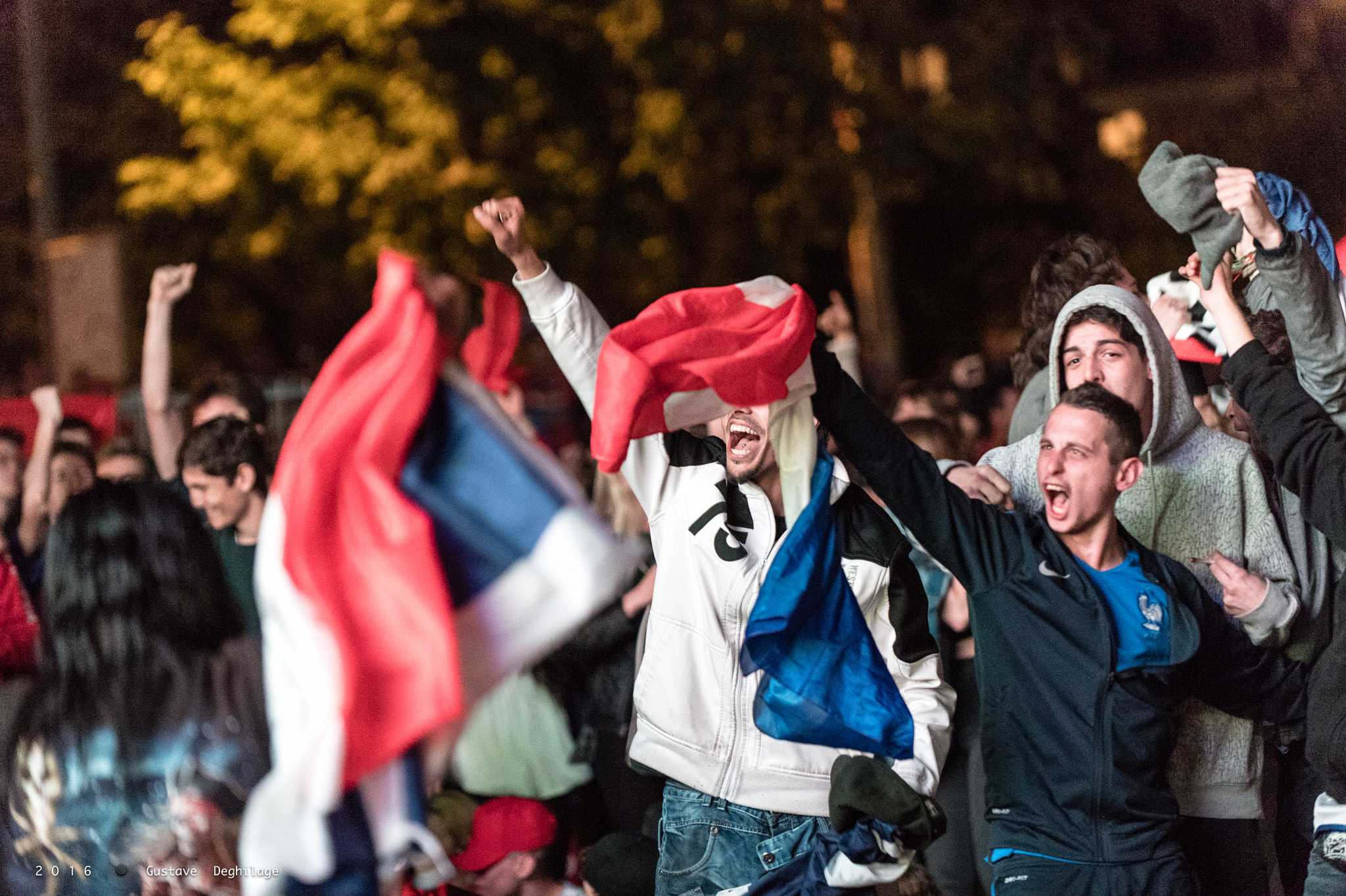Nikon D5 sample photo. Lausanne - euro 2016 - match albanie - france photography