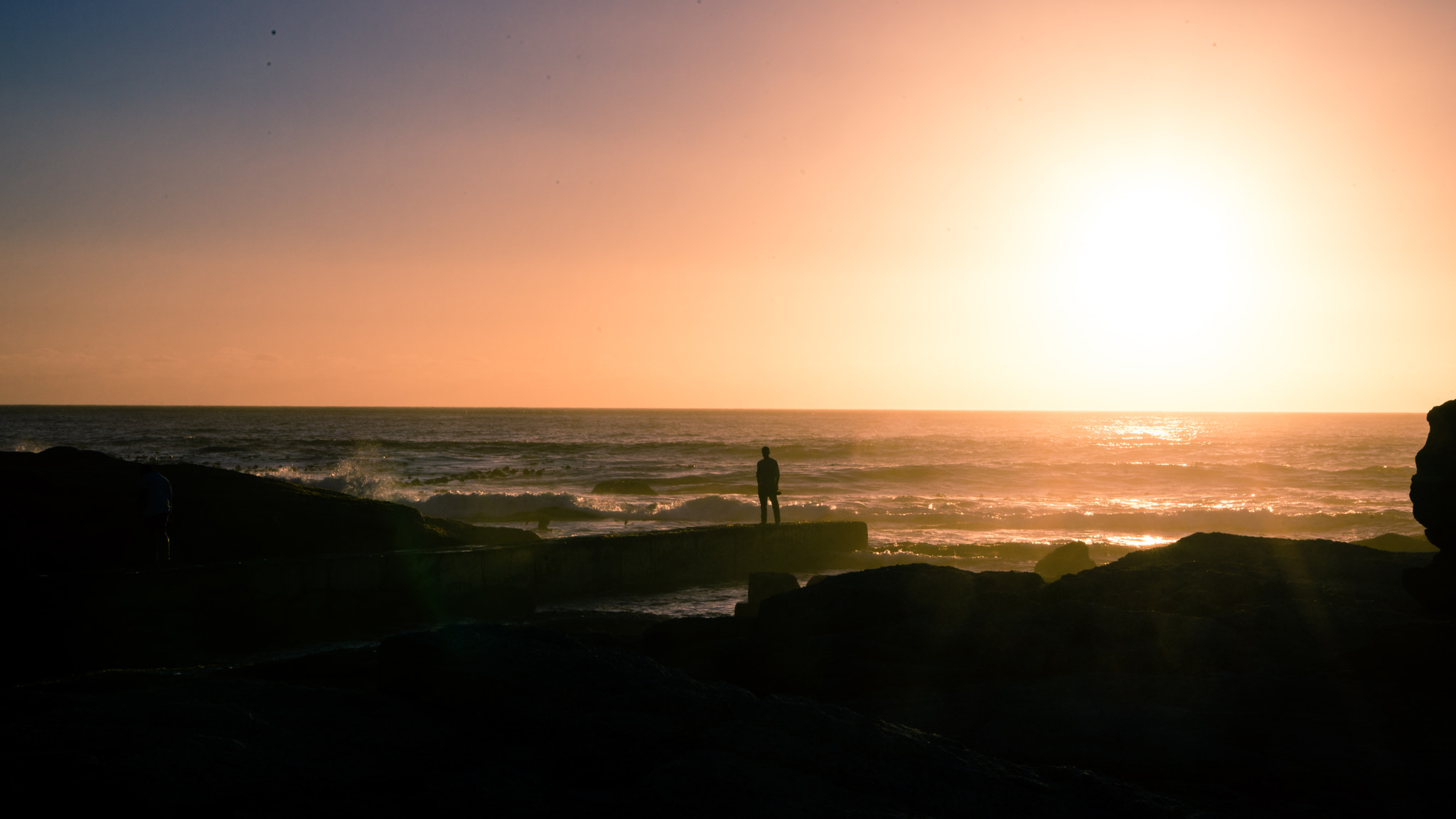 Sony a99 II + Sony 28-75mm F2.8 SAM sample photo. Sunset at clifton beach photography
