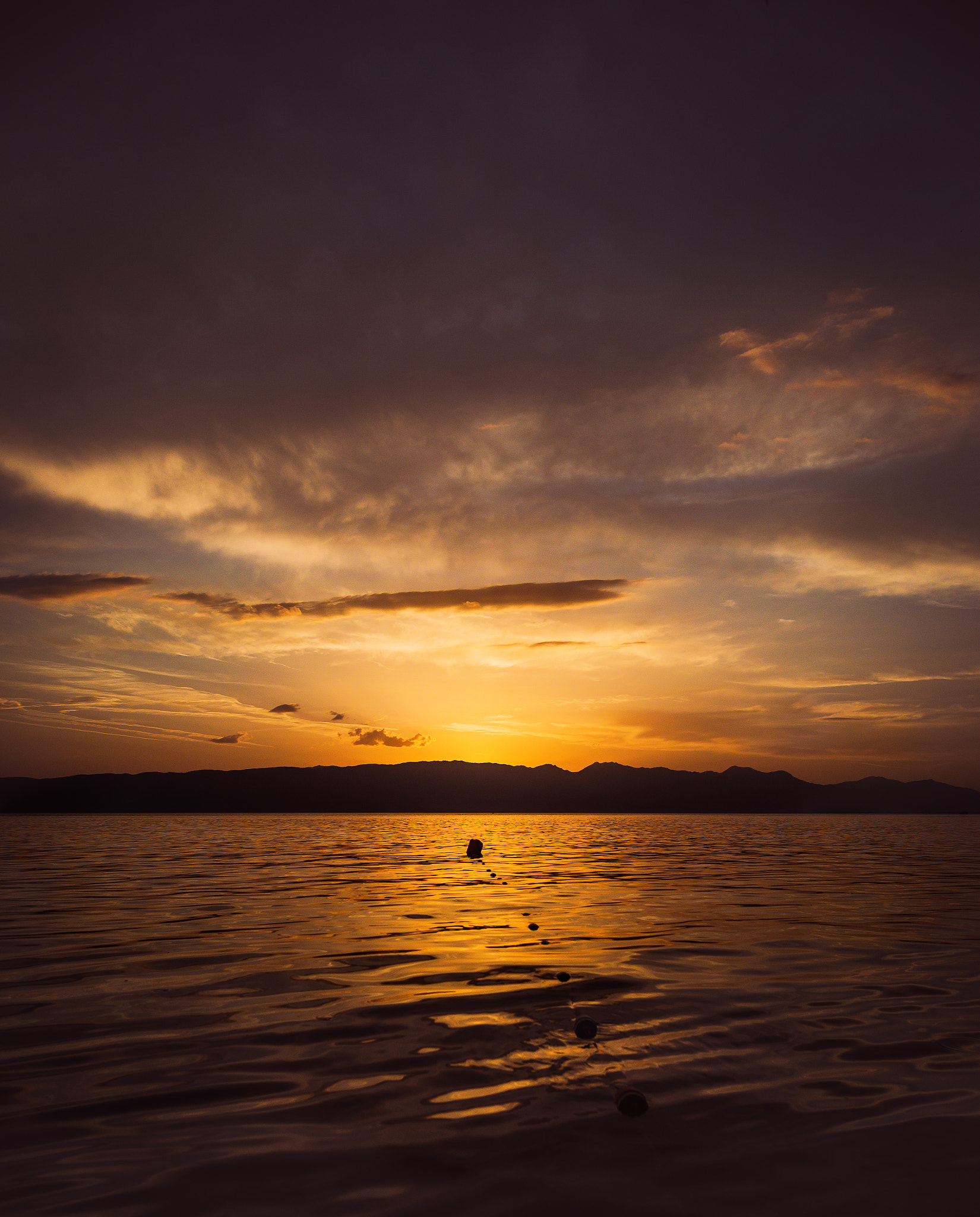 Nikon D610 + Nikon AF Nikkor 24mm F2.8D sample photo. This is macedonia - sunset over lake ohrid photography
