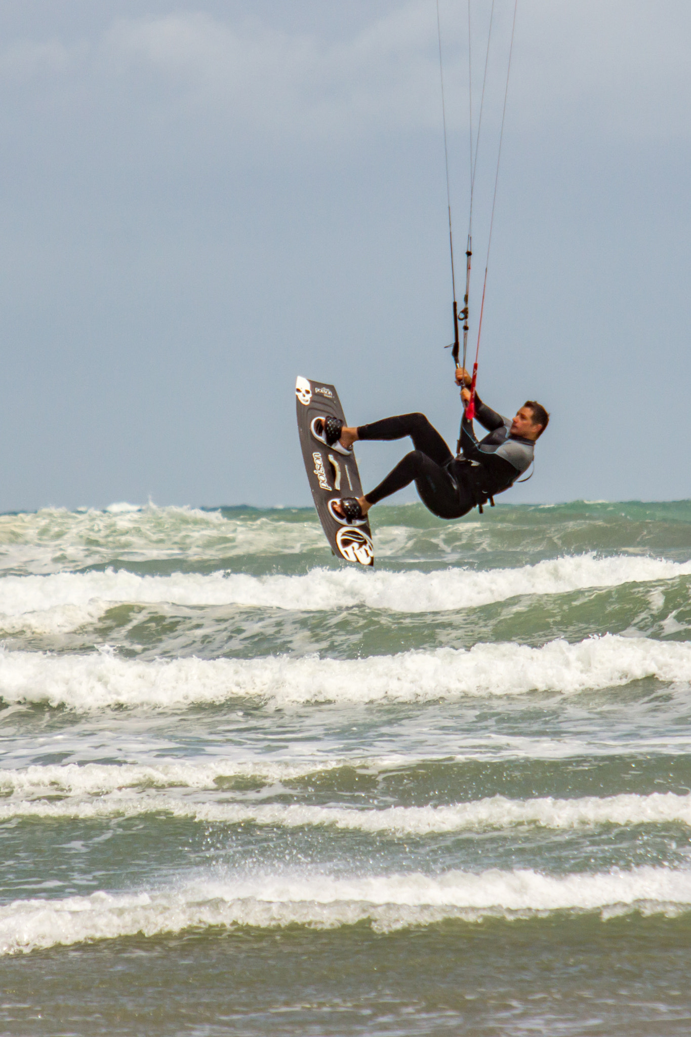 Sigma 70-200mm F2.8 EX DG OS HSM sample photo. Kite surfer photography