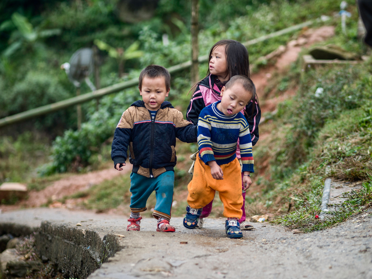 Olympus M.Zuiko Digital ED 75mm F1.8 sample photo. Children of sapa photography