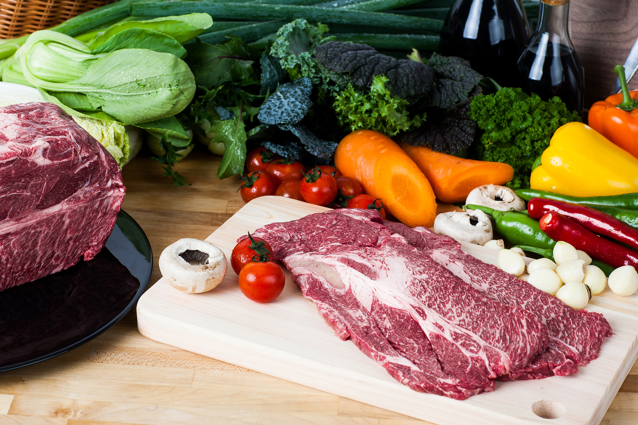 Canon EOS 5D + Canon EF 85mm F1.2 sample photo. Sirloin steak photography