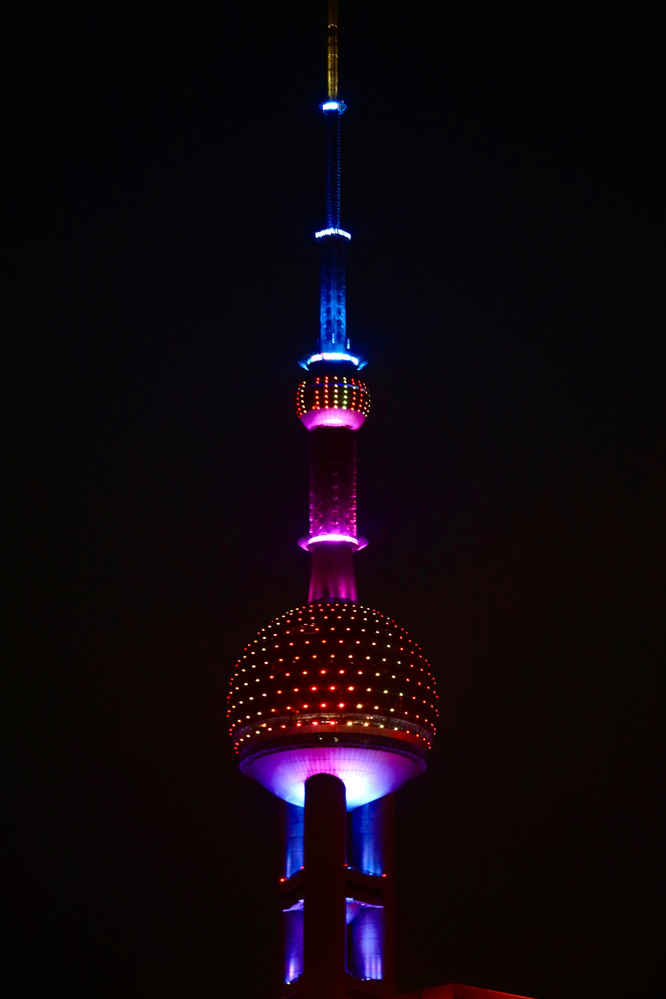 Sigma A 24-105 mm f/4 DG OS HSM sample photo. Oriental tower night.jpg photography