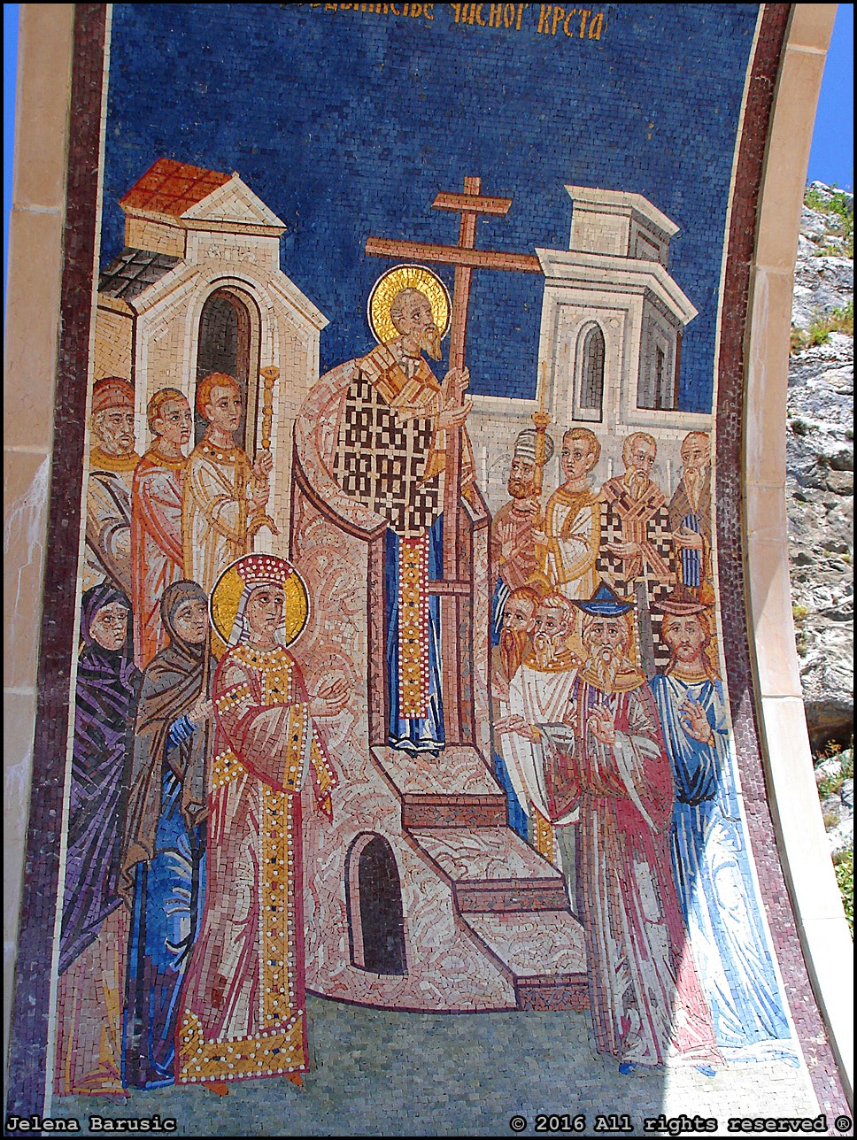 Sony DSC-W5 sample photo. Mosaic - adoration of the cross. photography