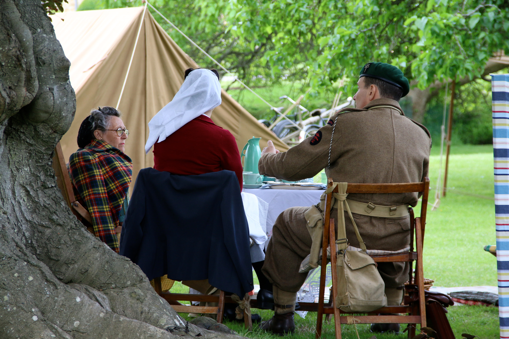 Sigma 18-125mm F3.8-5.6 DC OS HSM sample photo. Hever castle ww2 event photography