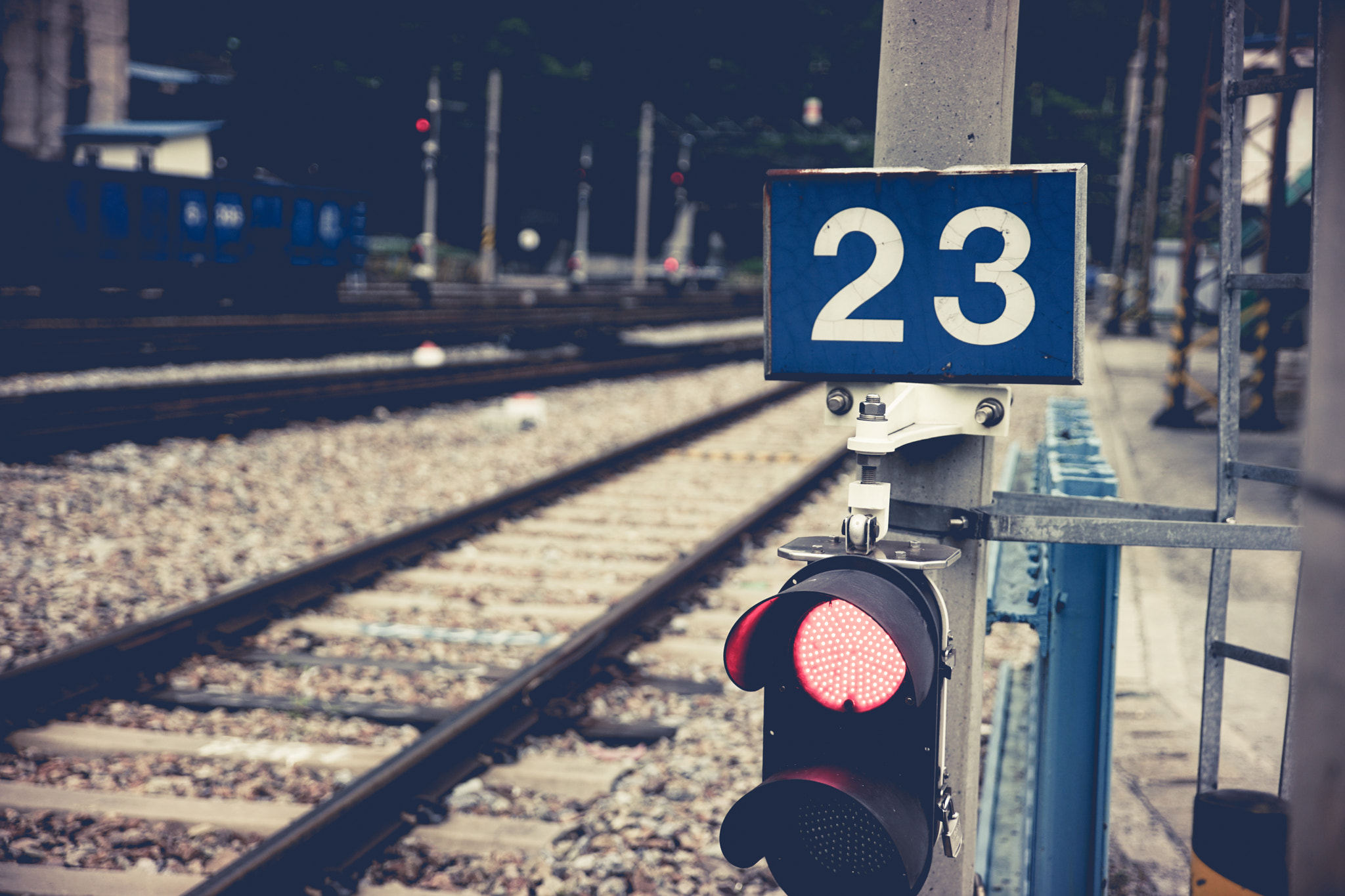 24-70mm F2.8 OSS sample photo. Old railway photography