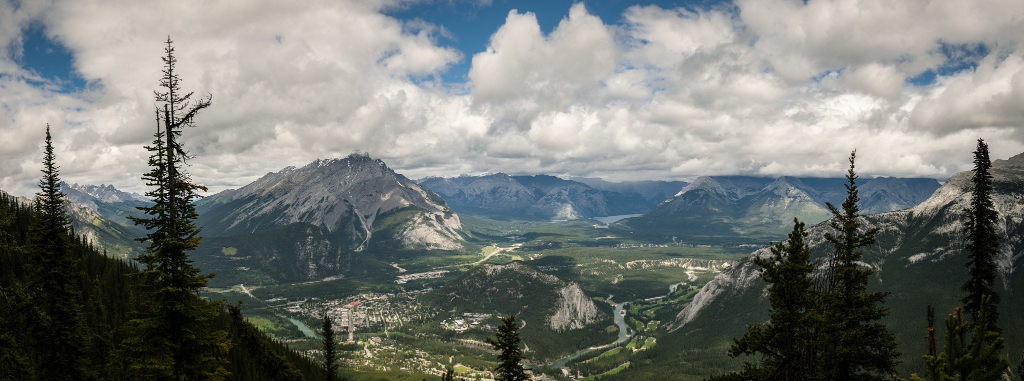 Sony a7 + Sony Vario-Sonnar T* 16-35mm F2.8 ZA SSM sample photo. Banff from sulphur mountain photography