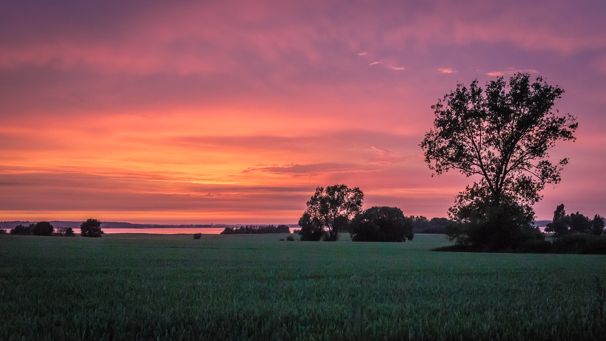 Sony SLT-A55 (SLT-A55V) + Sigma 17-70mm F2.8-4 DC Macro HSM sample photo. Danish sunset photography