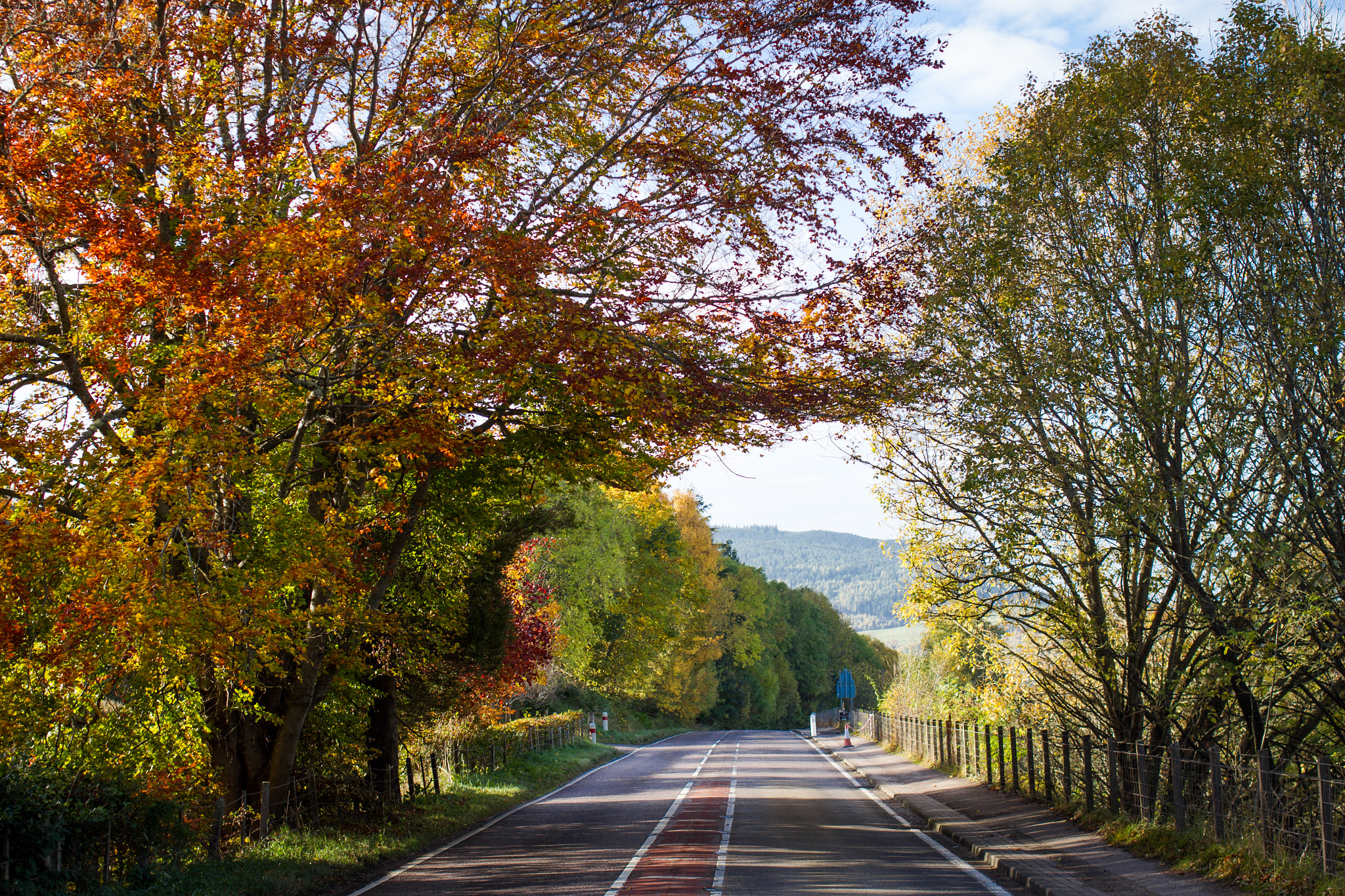 Canon EOS 7D + Canon EF 35mm F2 sample photo. Road in inverness photography